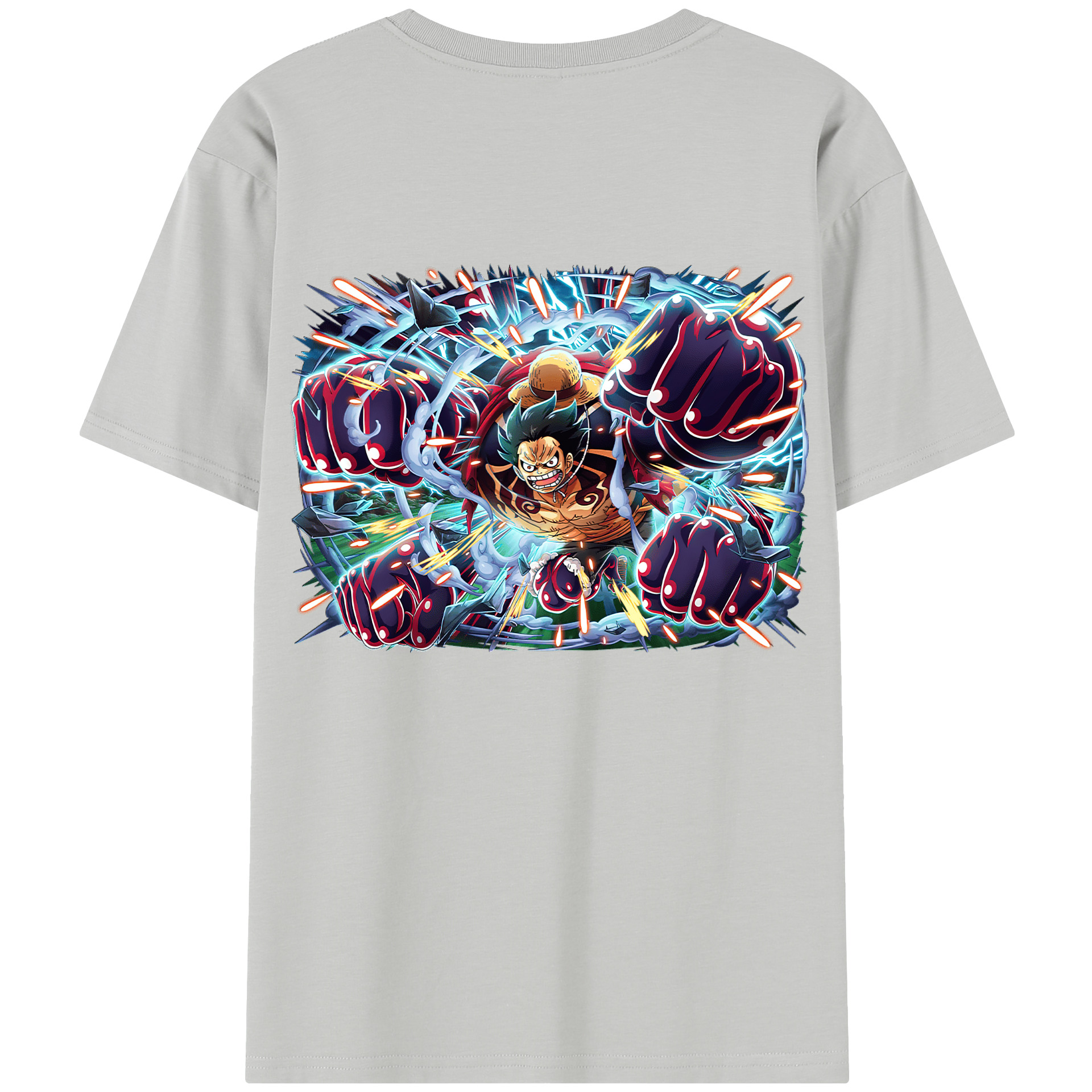 ワンピース モンキー・D・ルフィ ONE PIECE Monkey D. Luffy レディース半袖Tシャツ(バックプリント)