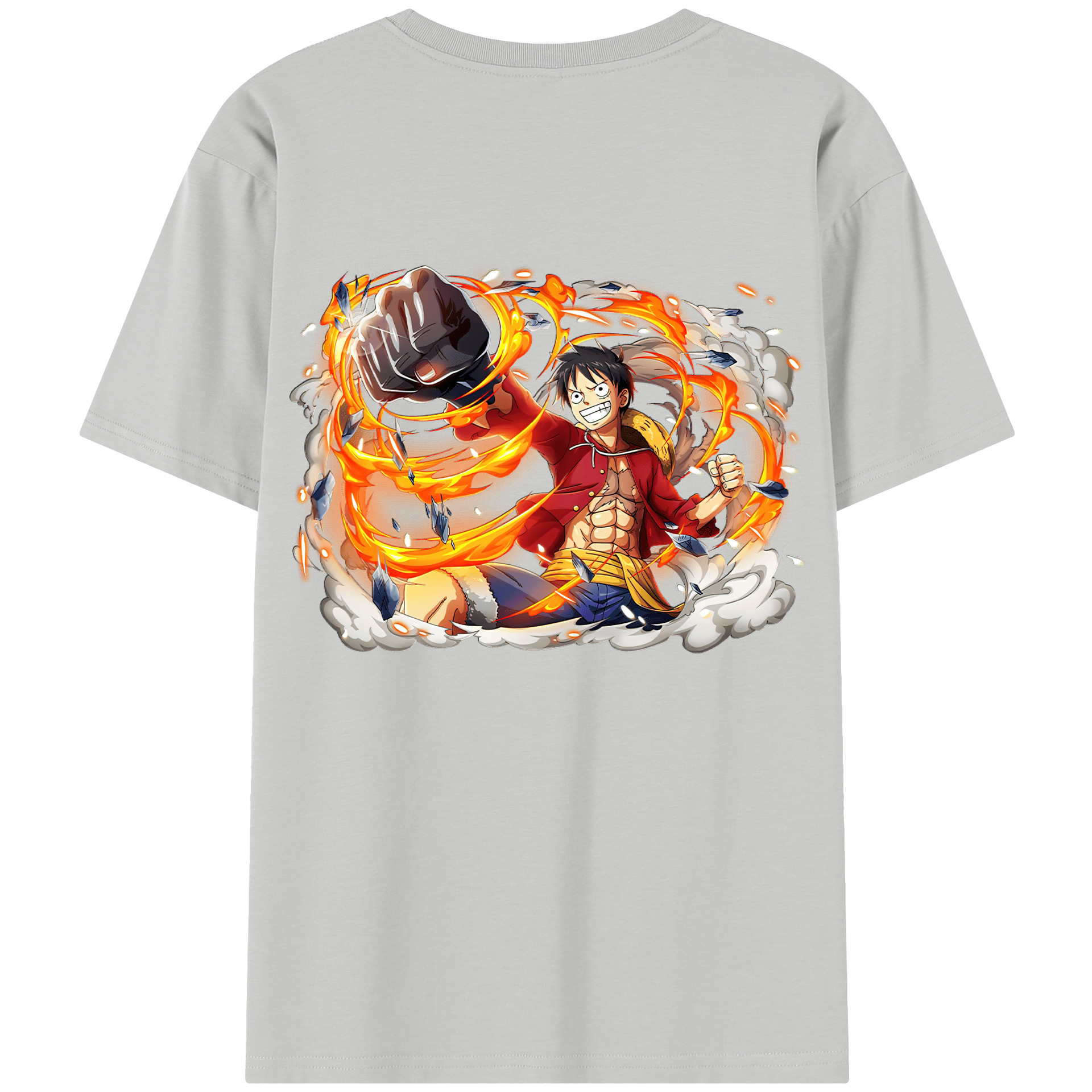 ワンピース モンキー・D・ルフィ ONE PIECE Monkey D. Luffy レディース半袖Tシャツ(バックプリント)