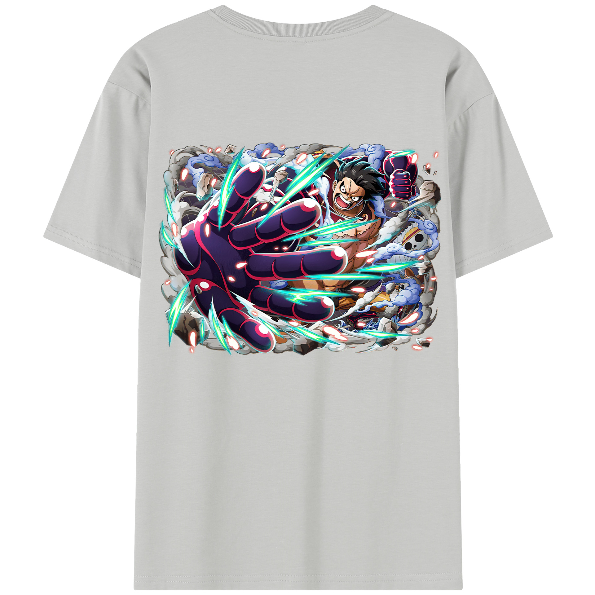 ワンピース モンキー・D・ルフィ ONE PIECE Monkey D. Luffy レディース半袖Tシャツ(バックプリント)