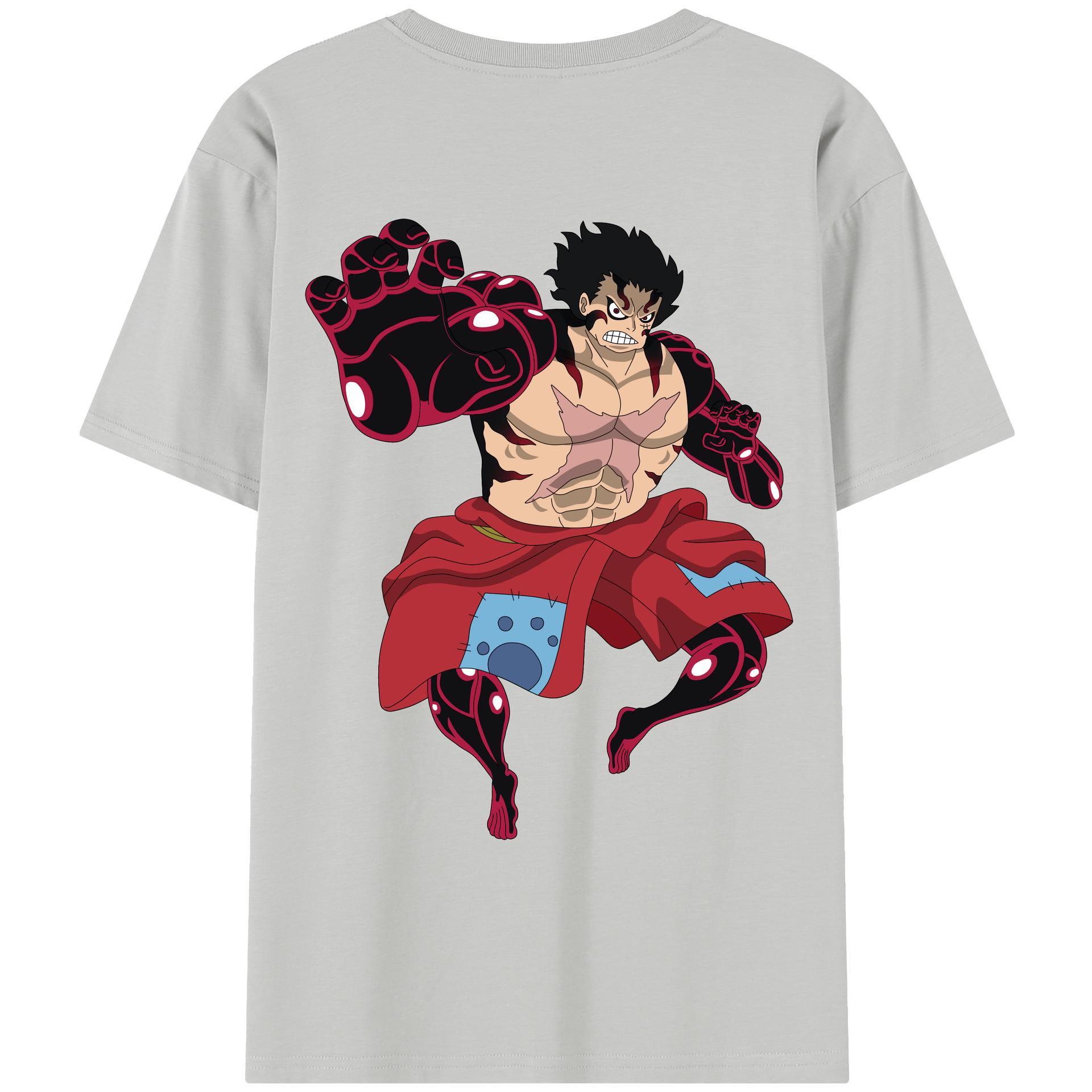 ワンピース モンキー・D・ルフィ ONE PIECE Monkey D. Luffy レディース半袖Tシャツ(バックプリント)