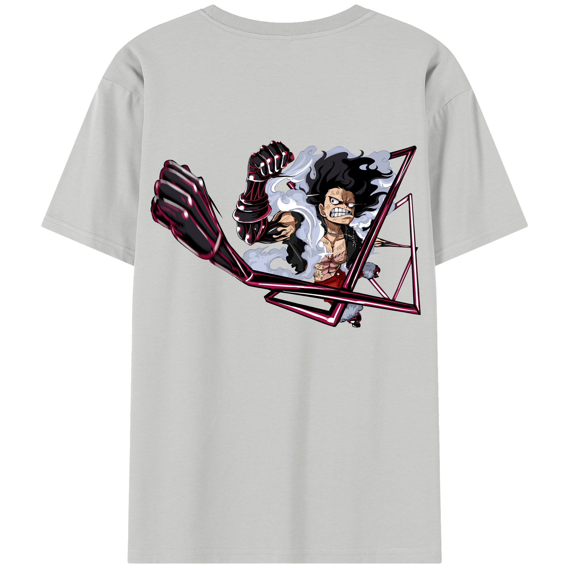 ワンピース モンキー・D・ルフィ ONE PIECE Monkey D. Luffy レディース半袖Tシャツ(バックプリント)