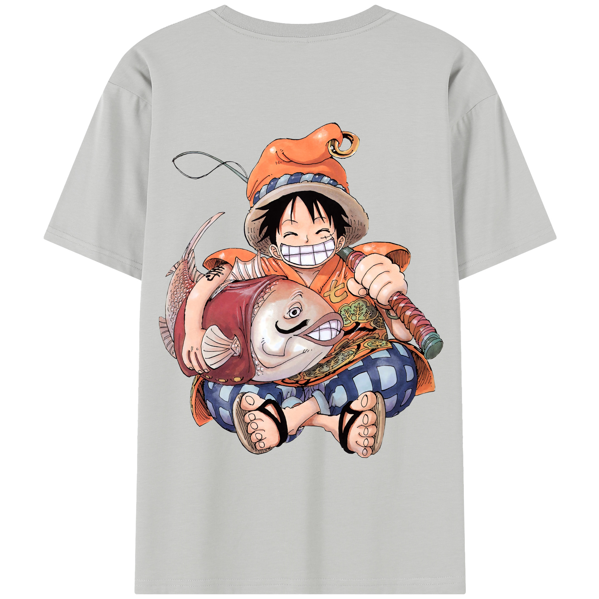 ワンピース モンキー・D・ルフィ ONE PIECE Monkey D. Luffy レディース半袖Tシャツ(バックプリント)
