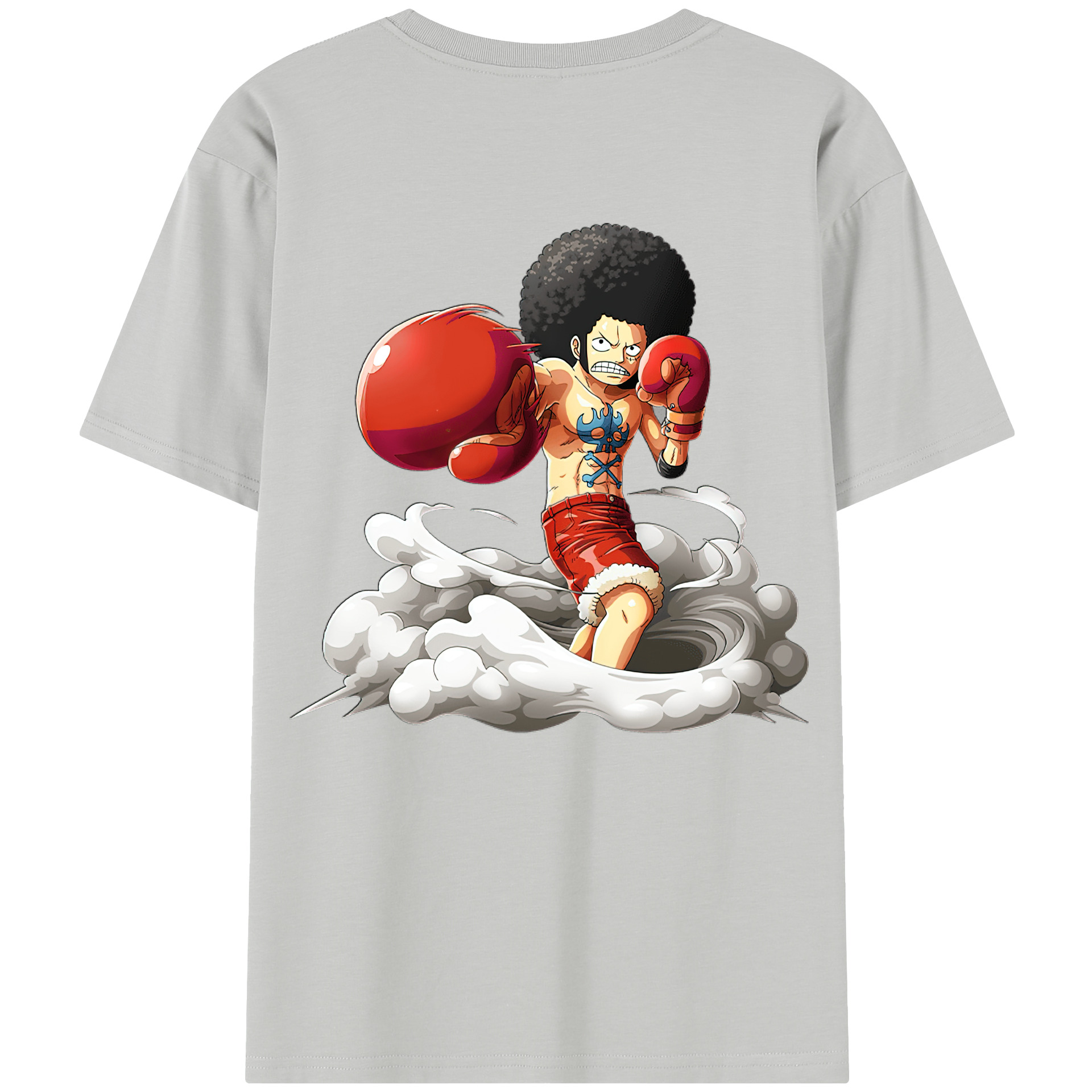 ワンピース モンキー・D・ルフィ ONE PIECE Monkey D. Luffy レディース半袖Tシャツ(バックプリント)