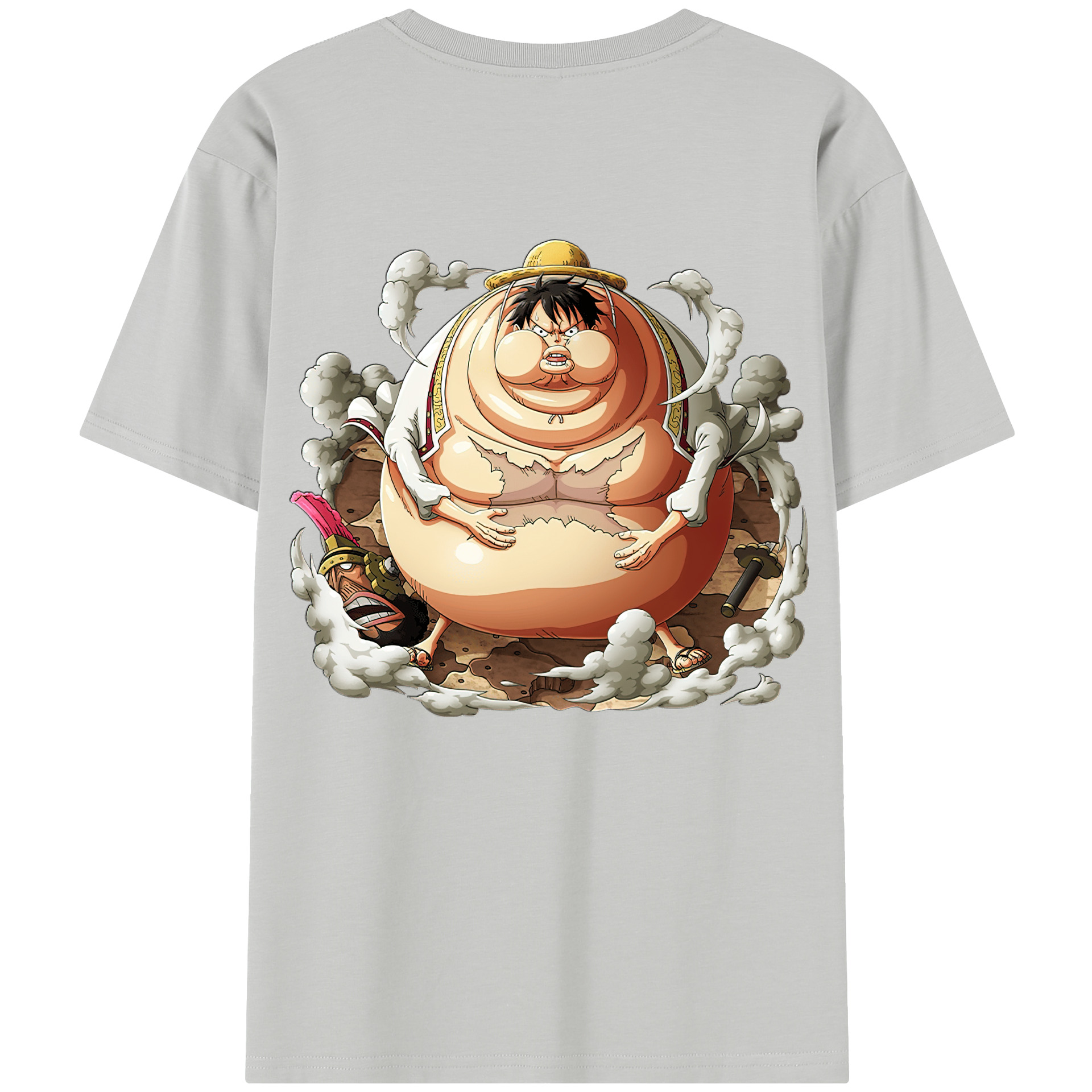 ワンピース モンキー・D・ルフィ ONE PIECE Monkey D. Luffy レディース半袖Tシャツ(バックプリント)