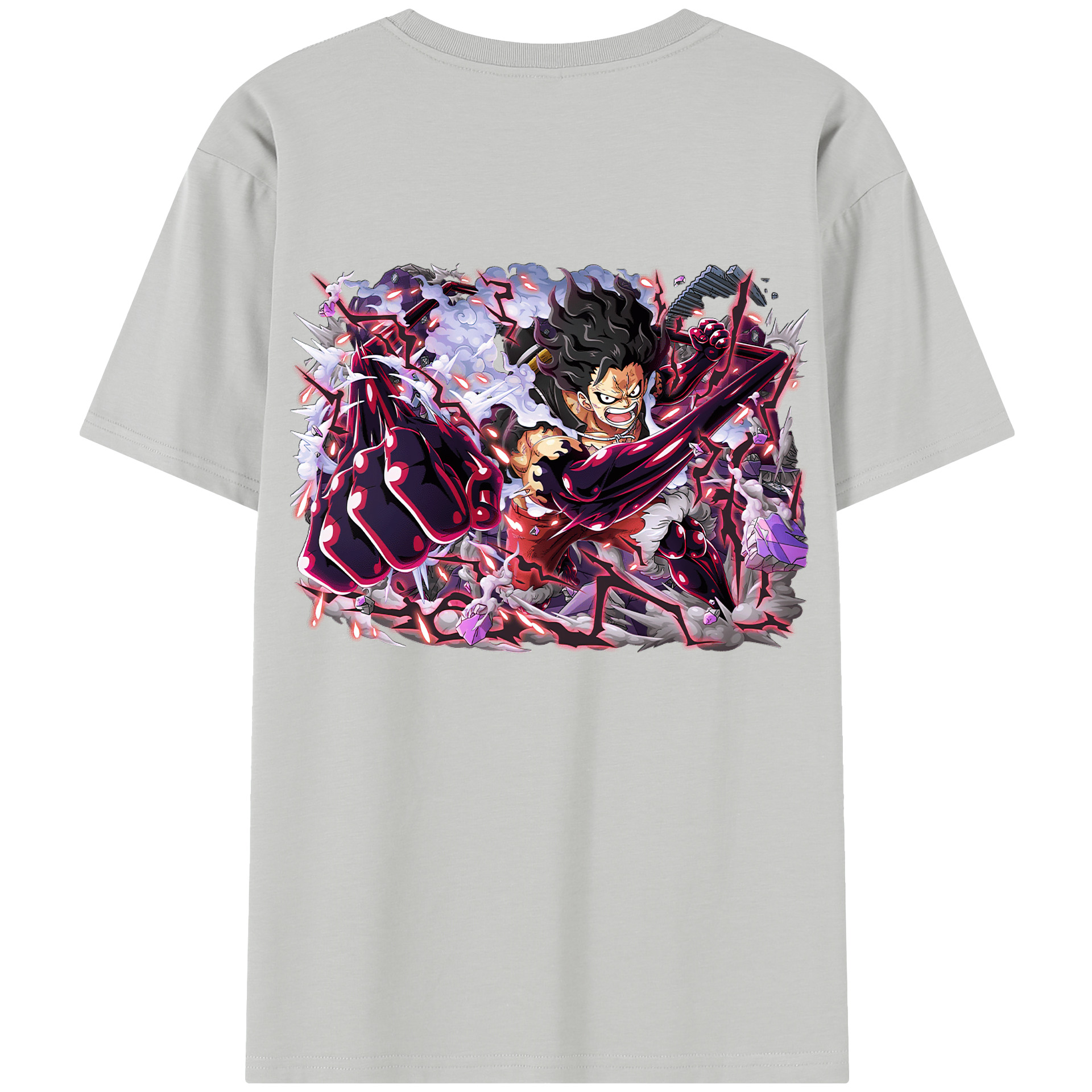 ワンピース モンキー・D・ルフィ ONE PIECE Monkey D. Luffy レディース半袖Tシャツ(バックプリント)