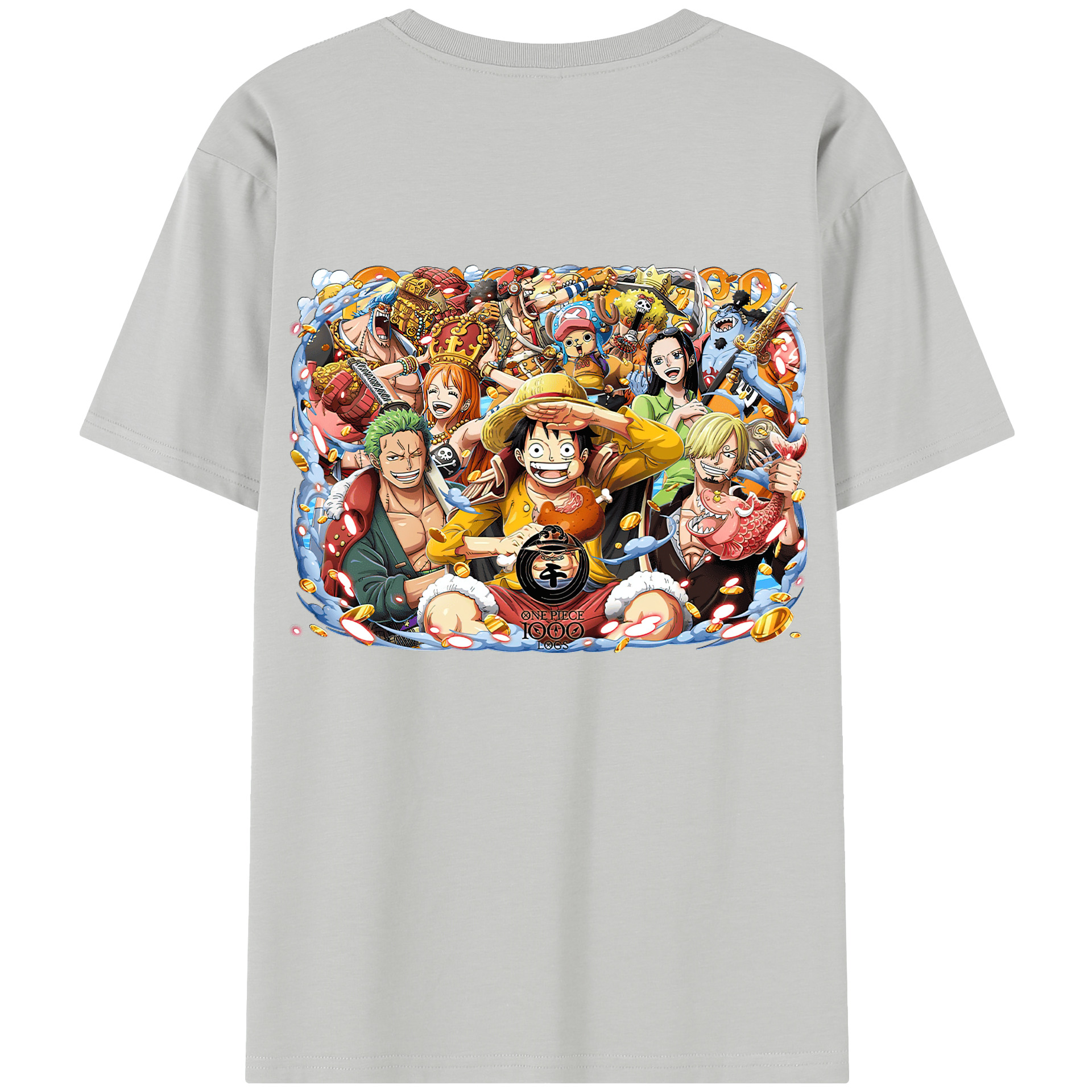ワンピース モンキー・D・ルフィ ONE PIECE Monkey D. Luffy レディース半袖Tシャツ(バックプリント)