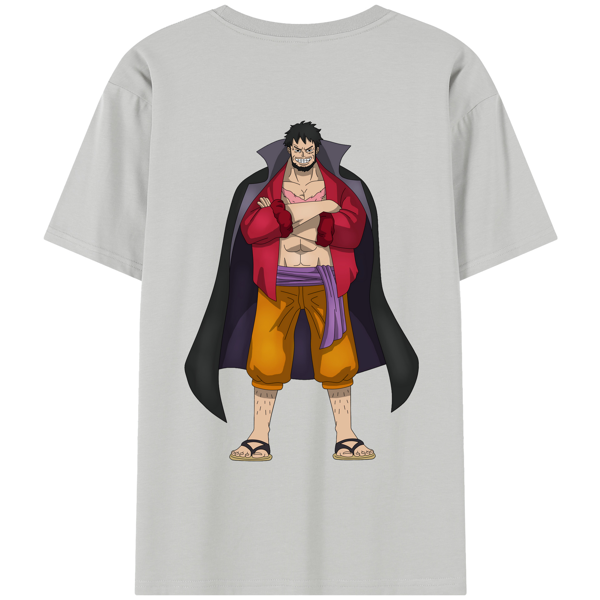 ワンピース モンキー・D・ルフィ ONE PIECE Monkey D. Luffy レディース半袖Tシャツ(バックプリント)