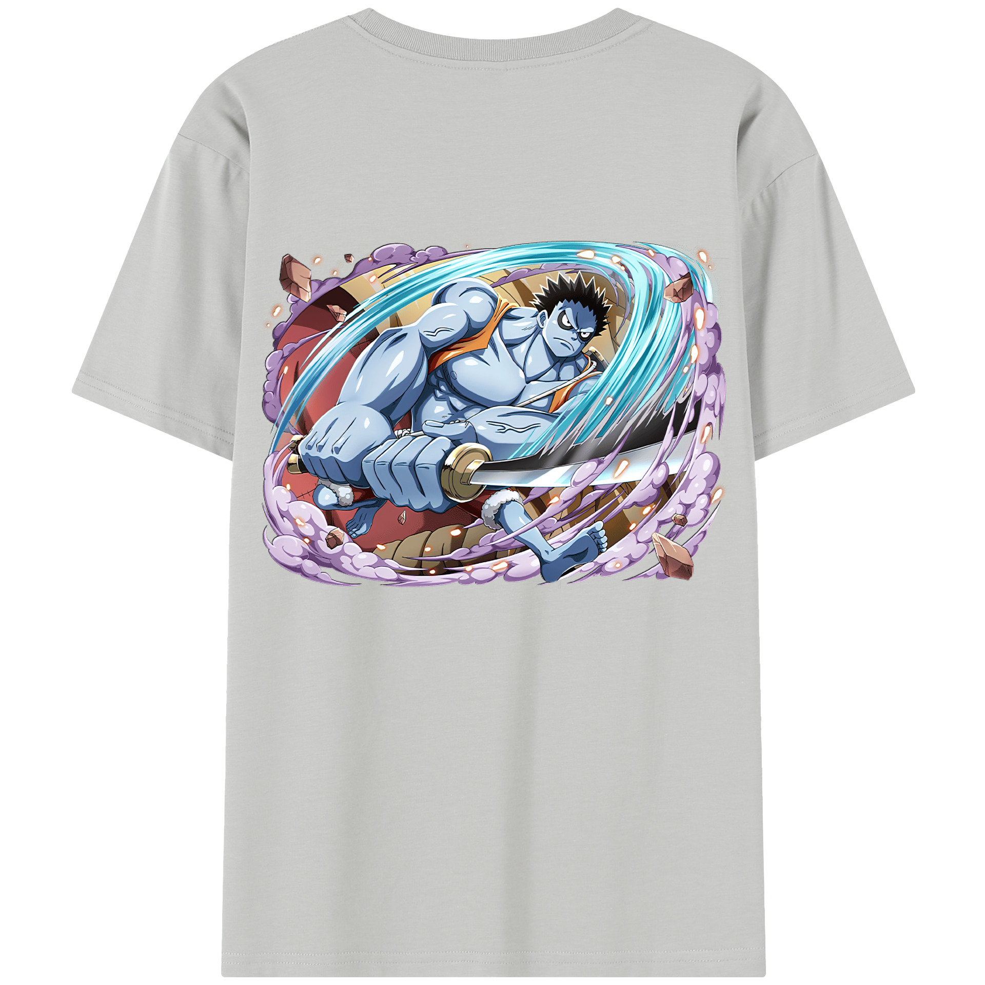 ワンピース モンキー・D・ルフィ ONE PIECE Monkey D. Luffy レディース半袖Tシャツ(バックプリント)