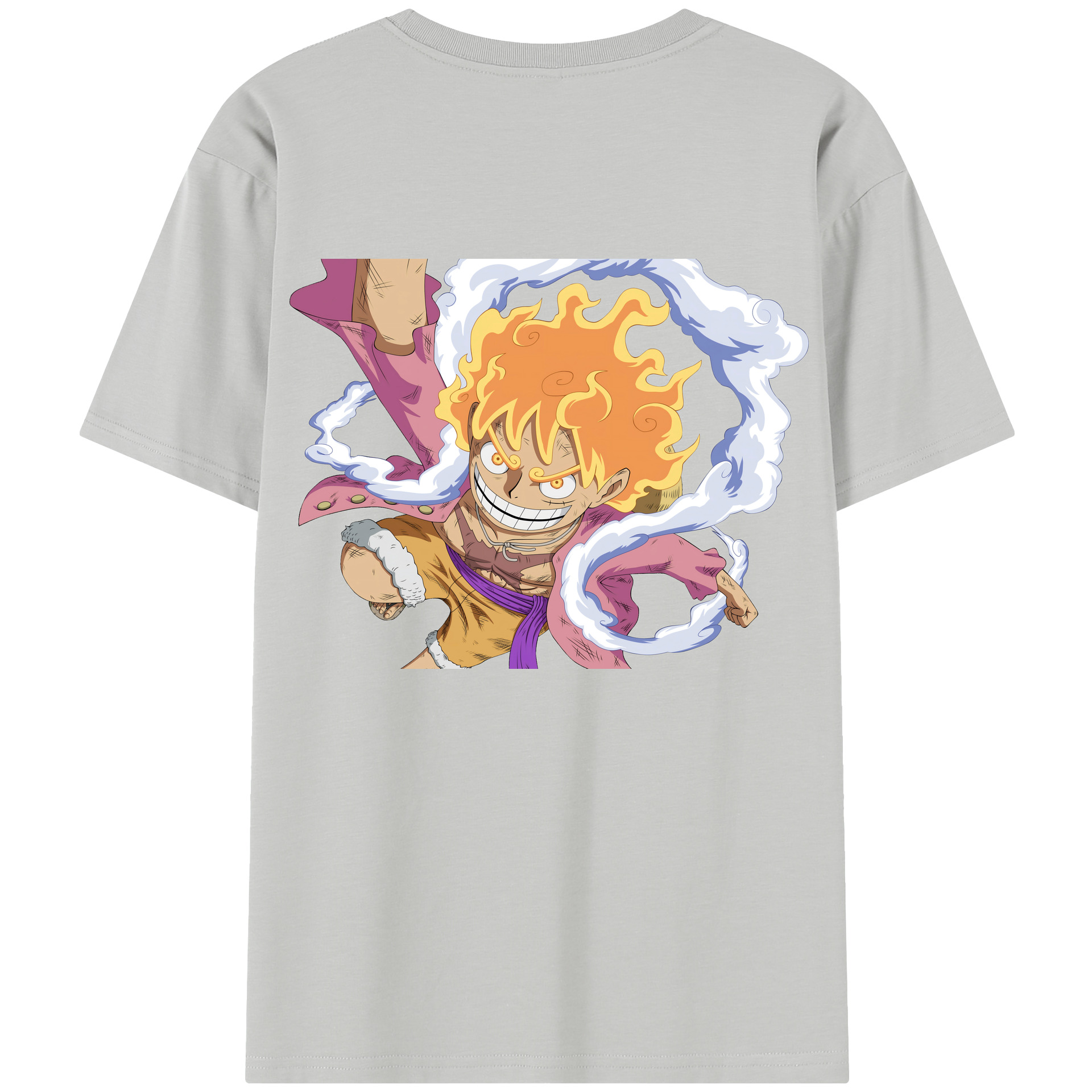 ワンピース モンキー・D・ルフィ ONE PIECE Monkey D. Luffy レディース半袖Tシャツ(バックプリント)