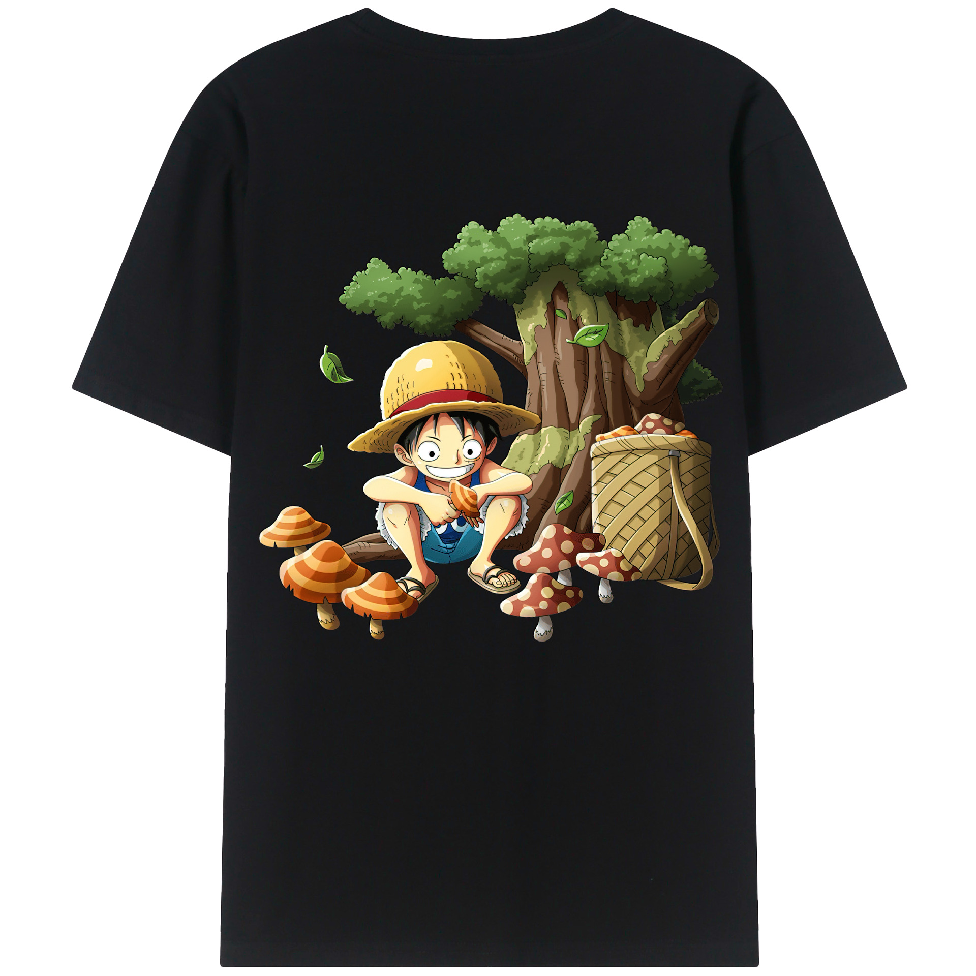 （画像用） ワンピース モンキー・D・ルフィ ONE PIECE Monkey D. Luffy レディース半袖Tシャツ(バックプリント)
