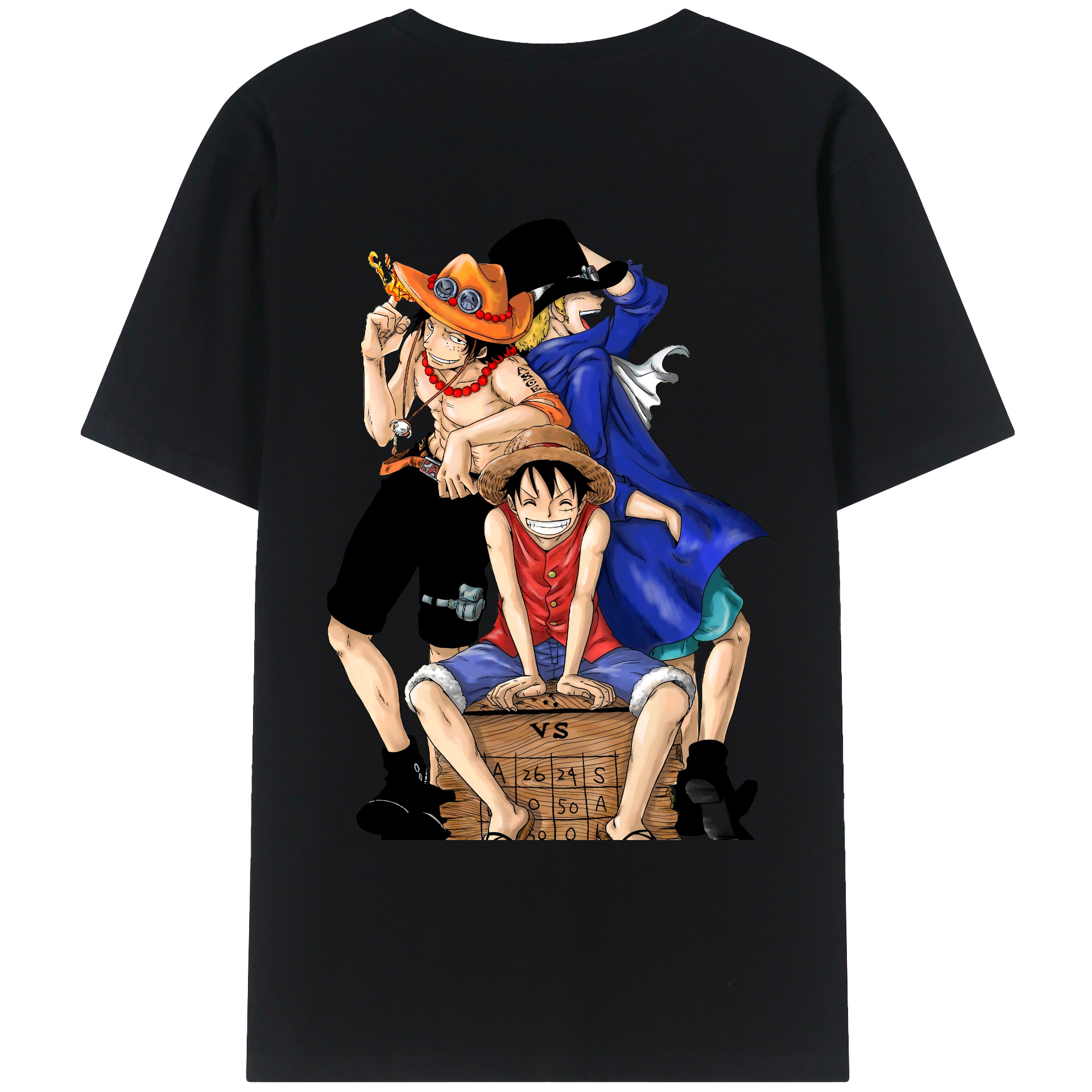 ワンピース モンキー・D・ルフィ ONE PIECE Monkey D. Luffy レディース半袖Tシャツ(バックプリント)
