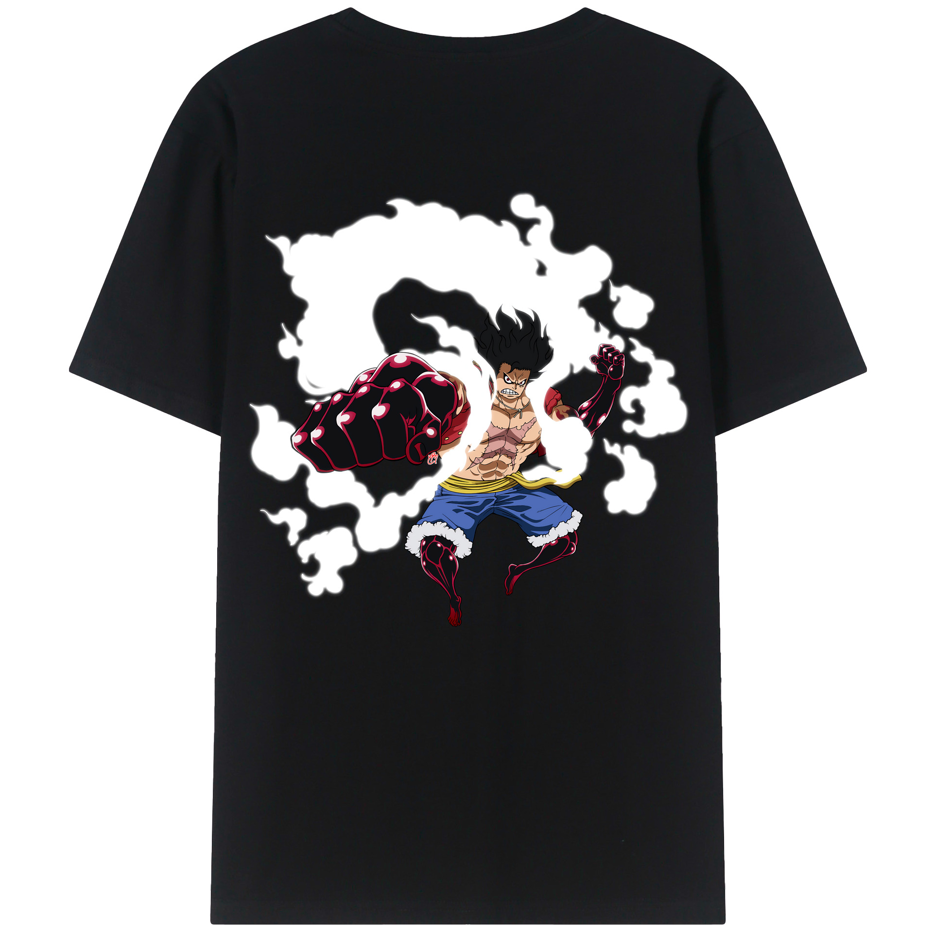 ワンピース モンキー・D・ルフィ ONE PIECE Monkey D. Luffy レディース半袖Tシャツ(バックプリント)