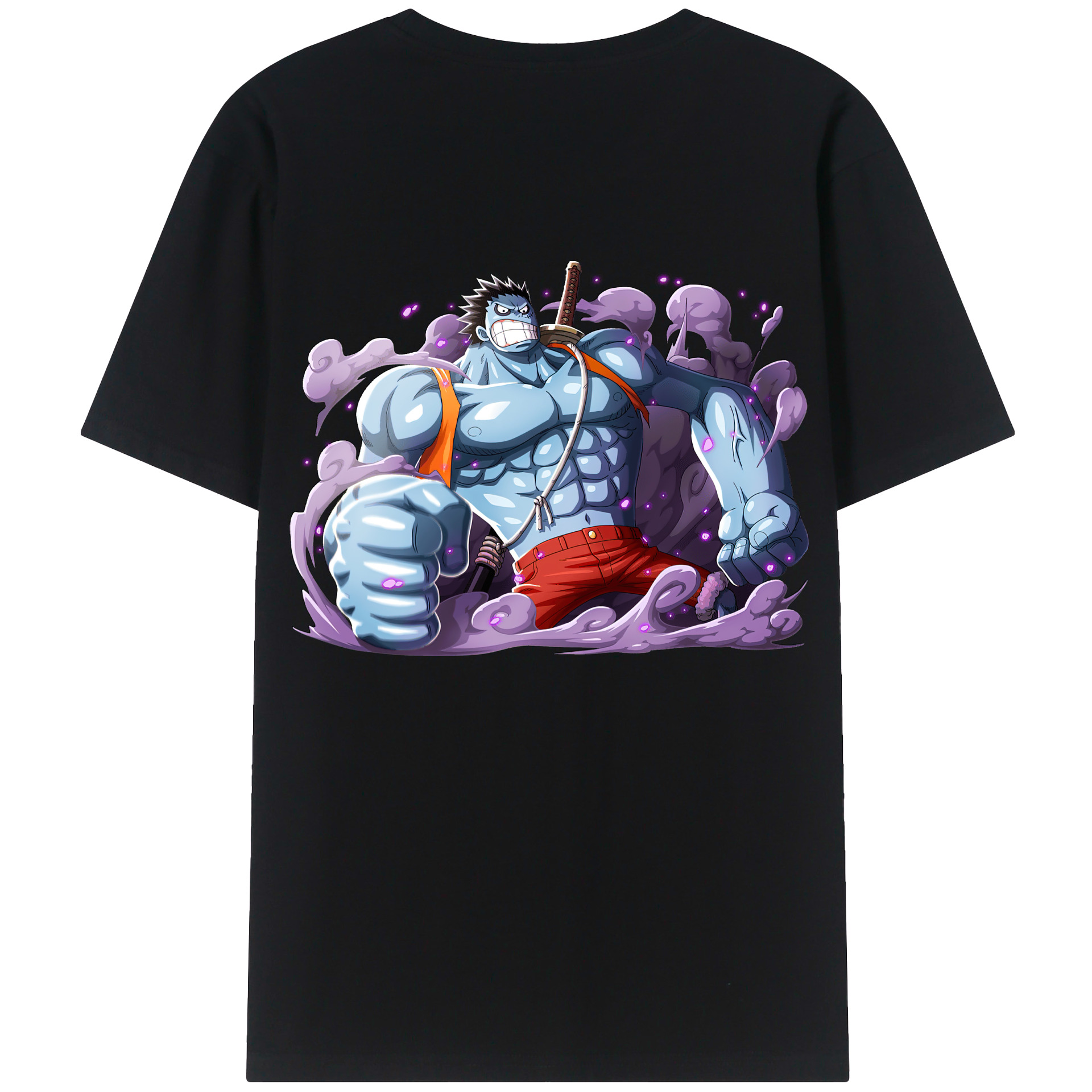ワンピース モンキー・D・ルフィ ONE PIECE Monkey D. Luffy レディース半袖Tシャツ(バックプリント)