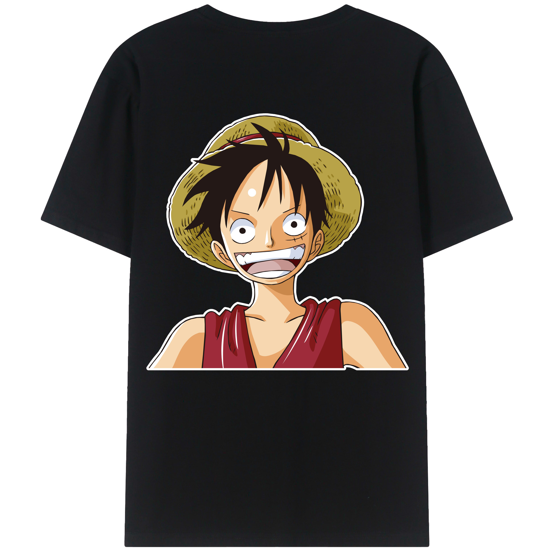 ワンピース モンキー・D・ルフィ ONE PIECE Monkey D. Luffy レディース半袖Tシャツ(バックプリント)