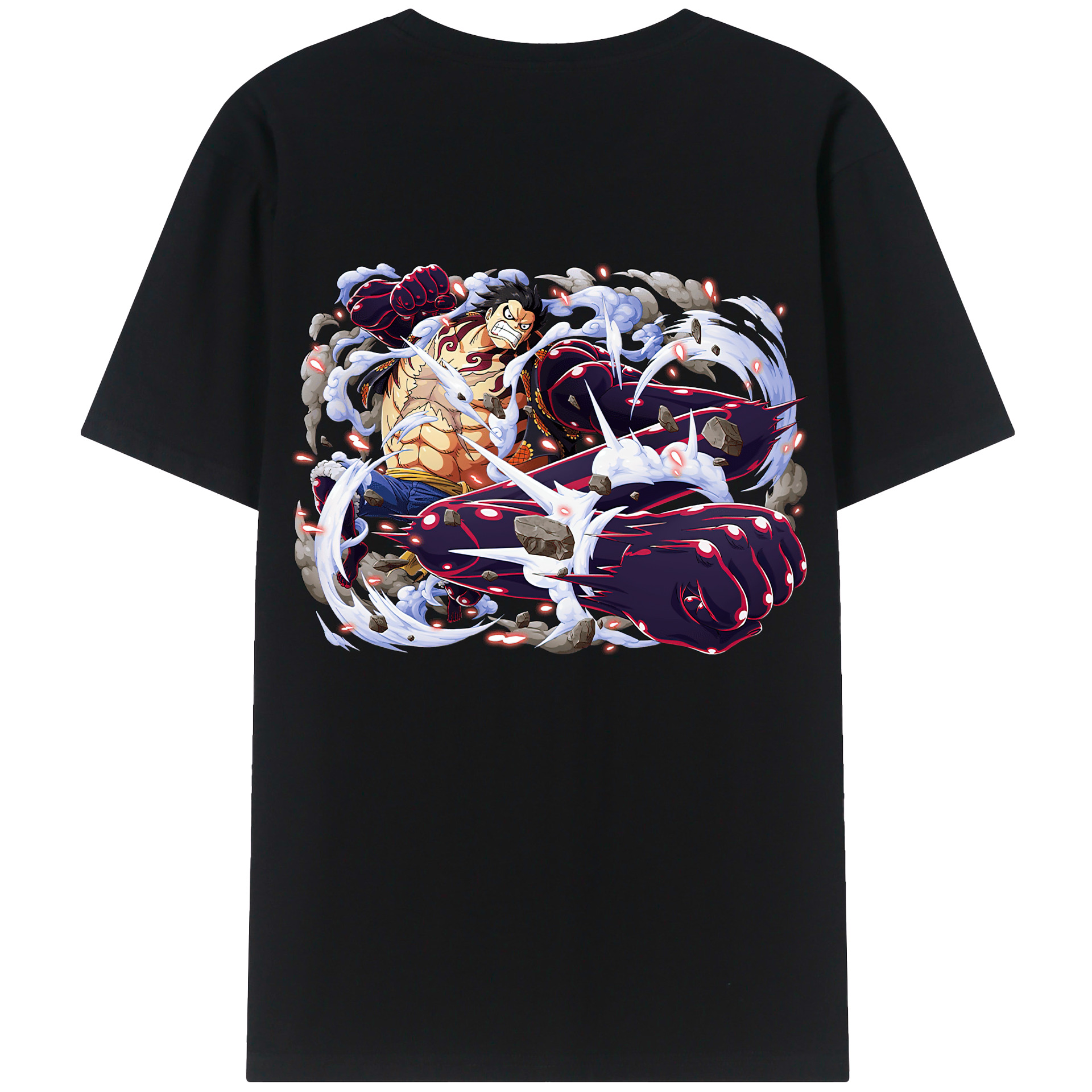 ワンピース モンキー・D・ルフィ ONE PIECE Monkey D. Luffy レディース半袖Tシャツ(バックプリント)