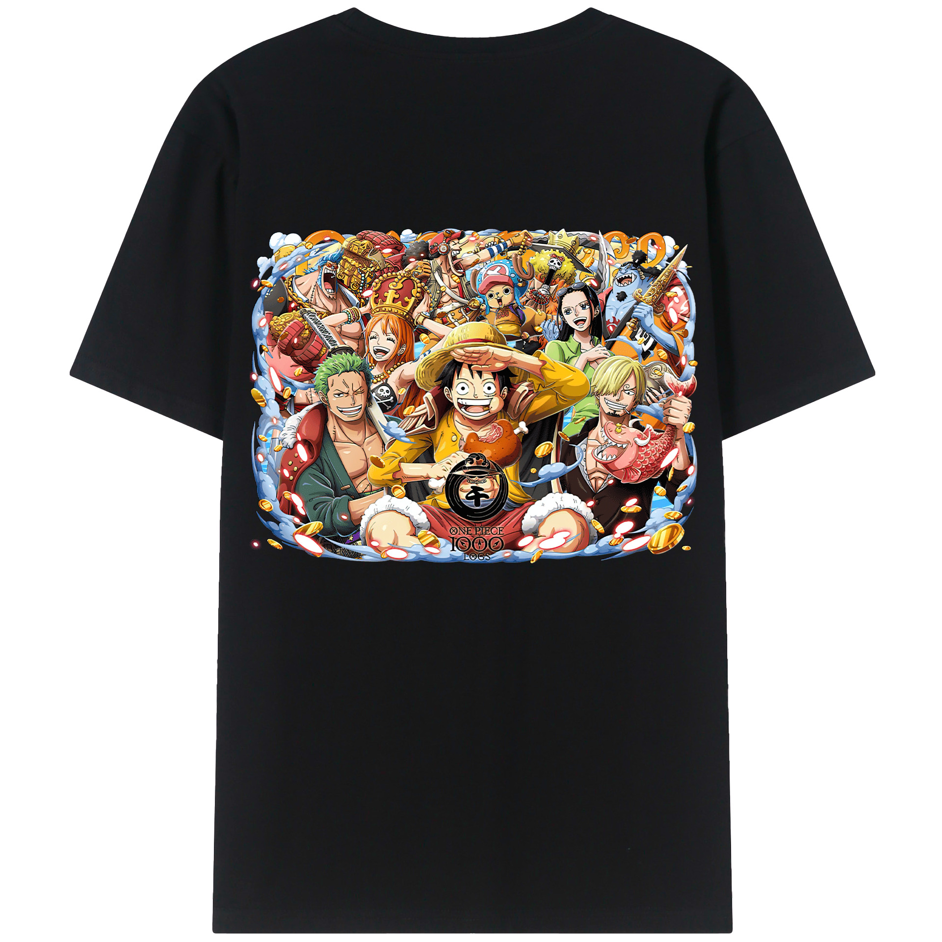 ワンピース モンキー・D・ルフィ ONE PIECE Monkey D. Luffy レディース半袖Tシャツ(バックプリント)