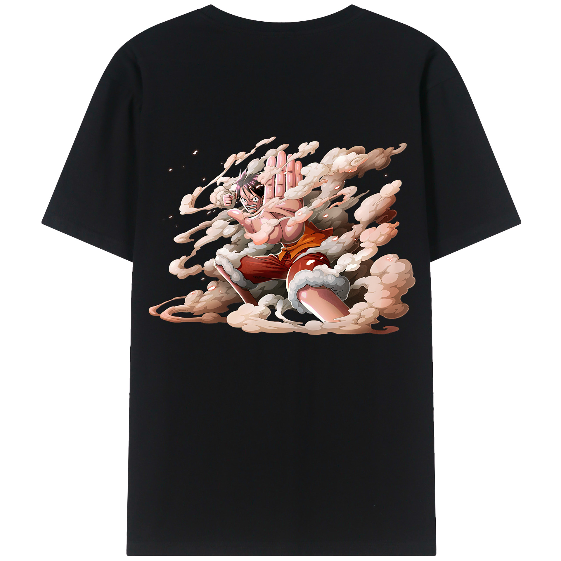 （画像用） ワンピース モンキー・D・ルフィ ONE PIECE Monkey D. Luffy レディース半袖Tシャツ(バックプリント)