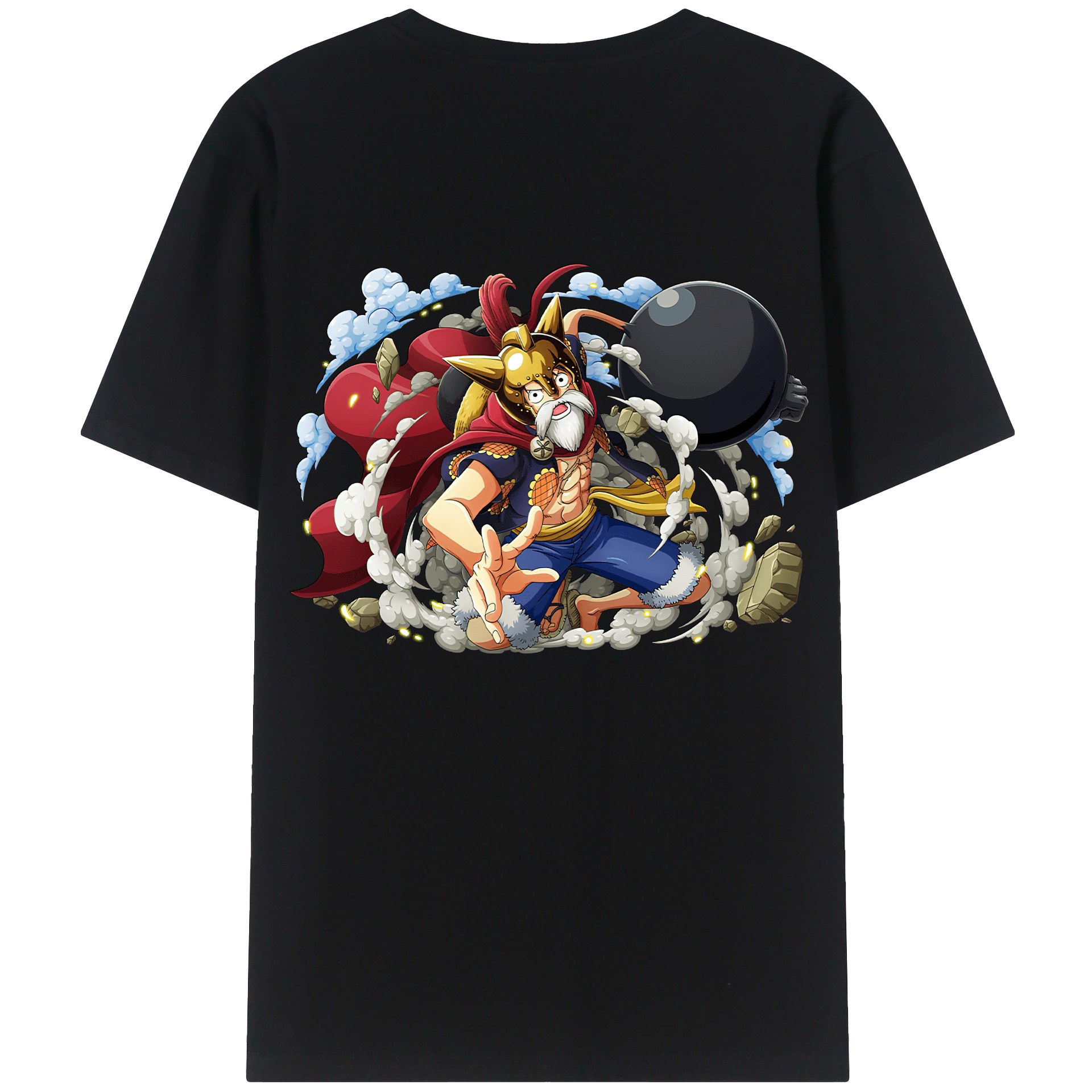 ワンピース モンキー・D・ルフィ ONE PIECE Monkey D. Luffy レディース半袖Tシャツ(バックプリント)