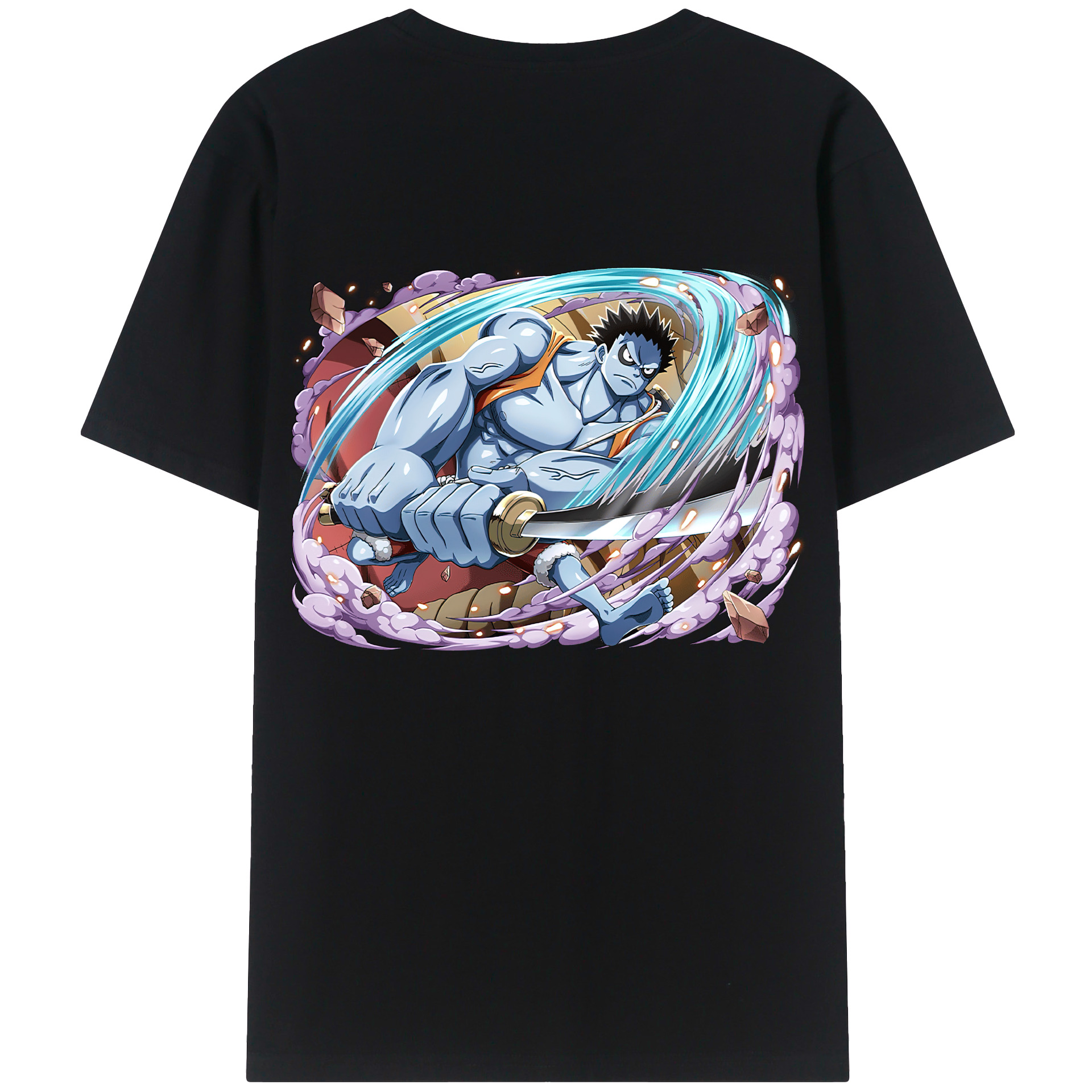 ワンピース モンキー・D・ルフィ ONE PIECE Monkey D. Luffy レディース半袖Tシャツ(バックプリント)