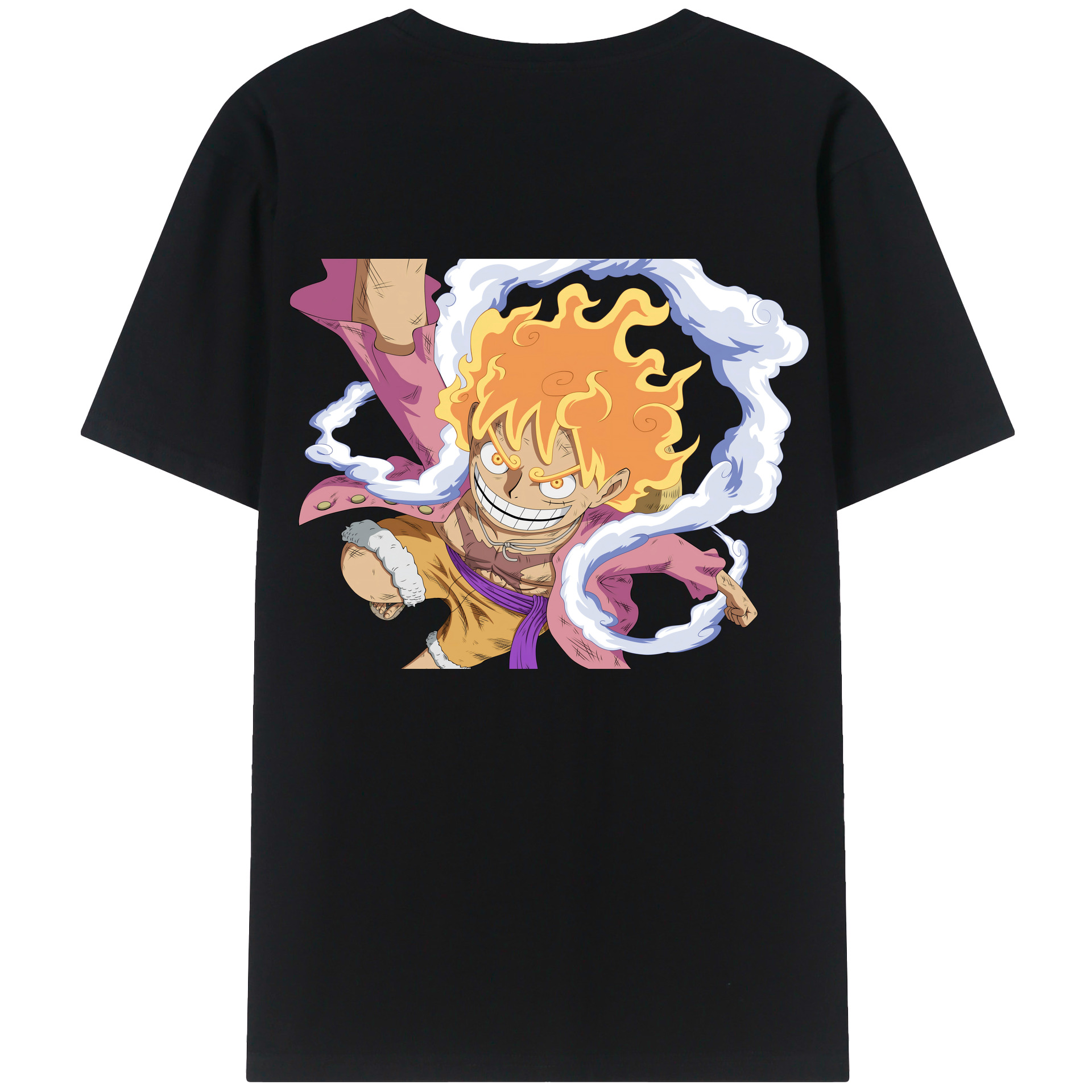 ワンピース モンキー・D・ルフィ ONE PIECE Monkey D. Luffy レディース半袖Tシャツ(バックプリント)