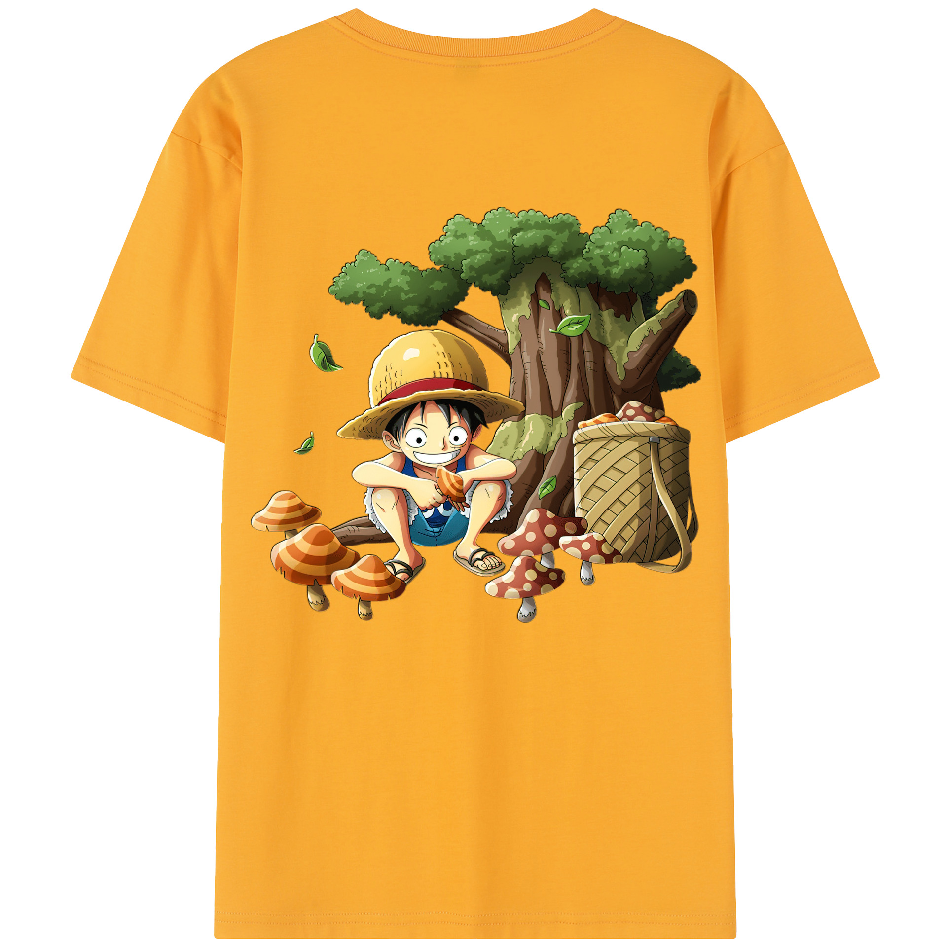 （画像用） ワンピース モンキー・D・ルフィ ONE PIECE Monkey D. Luffy レディース半袖Tシャツ(バックプリント)