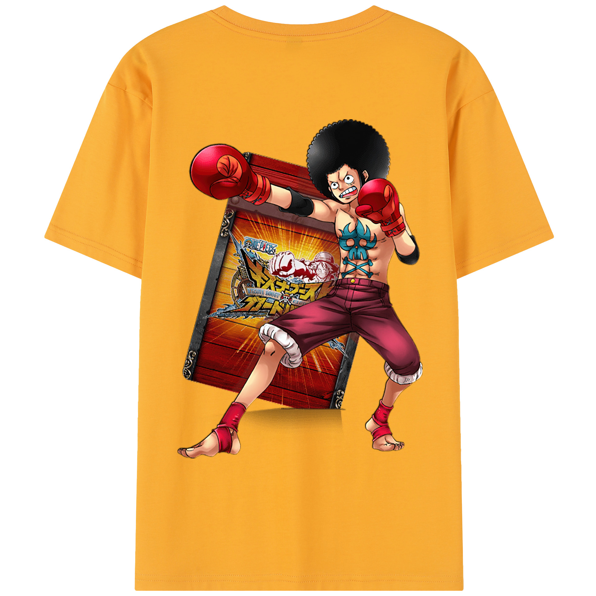 ワンピース モンキー・D・ルフィ ONE PIECE Monkey D. Luffy レディース半袖Tシャツ(バックプリント)