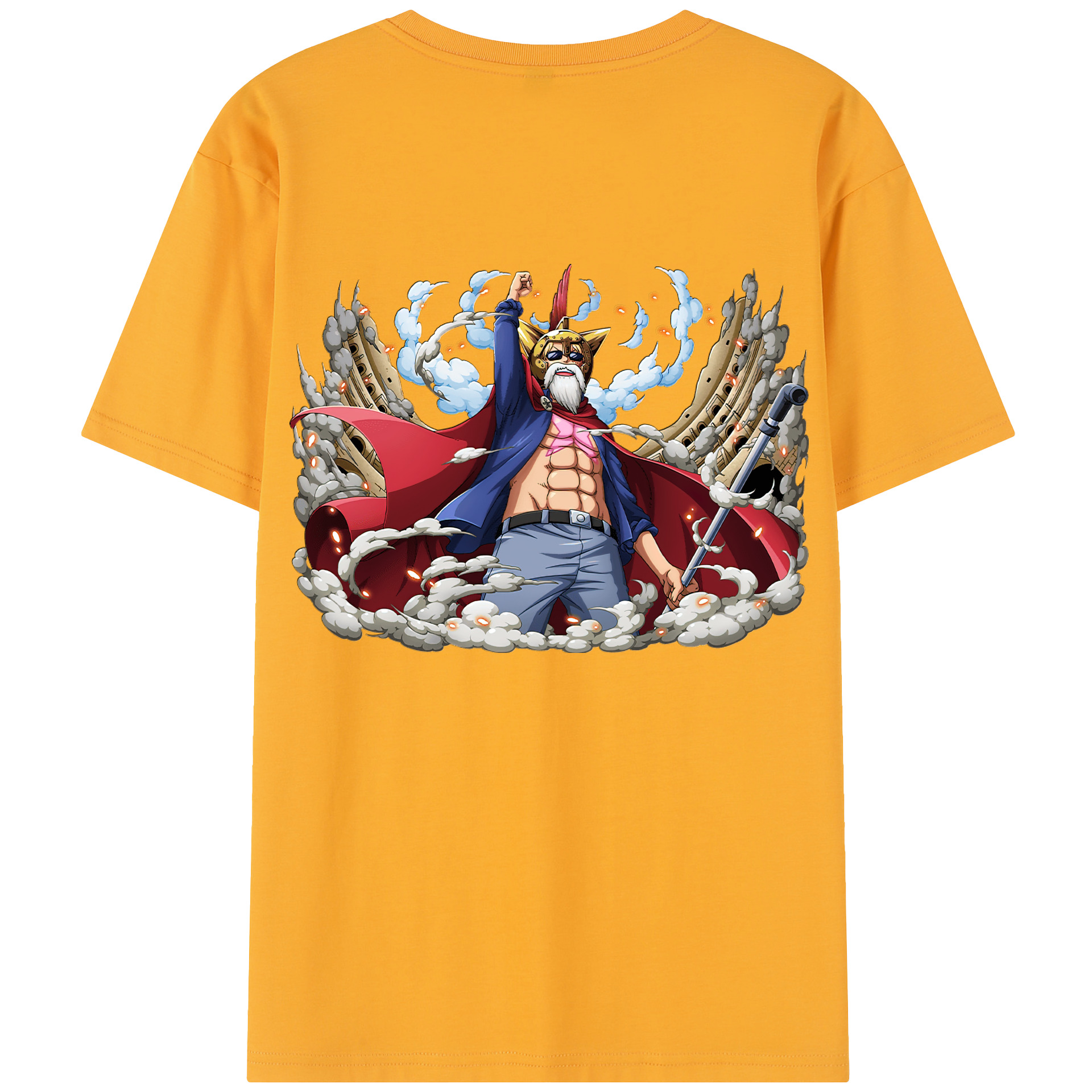 ワンピース モンキー・D・ルフィ ONE PIECE Monkey D. Luffy レディース半袖Tシャツ(バックプリント)
