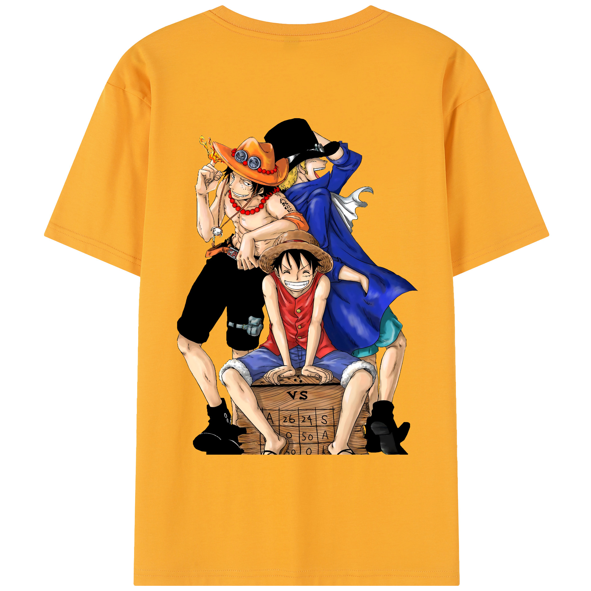 ワンピース モンキー・D・ルフィ ONE PIECE Monkey D. Luffy レディース半袖Tシャツ(バックプリント)