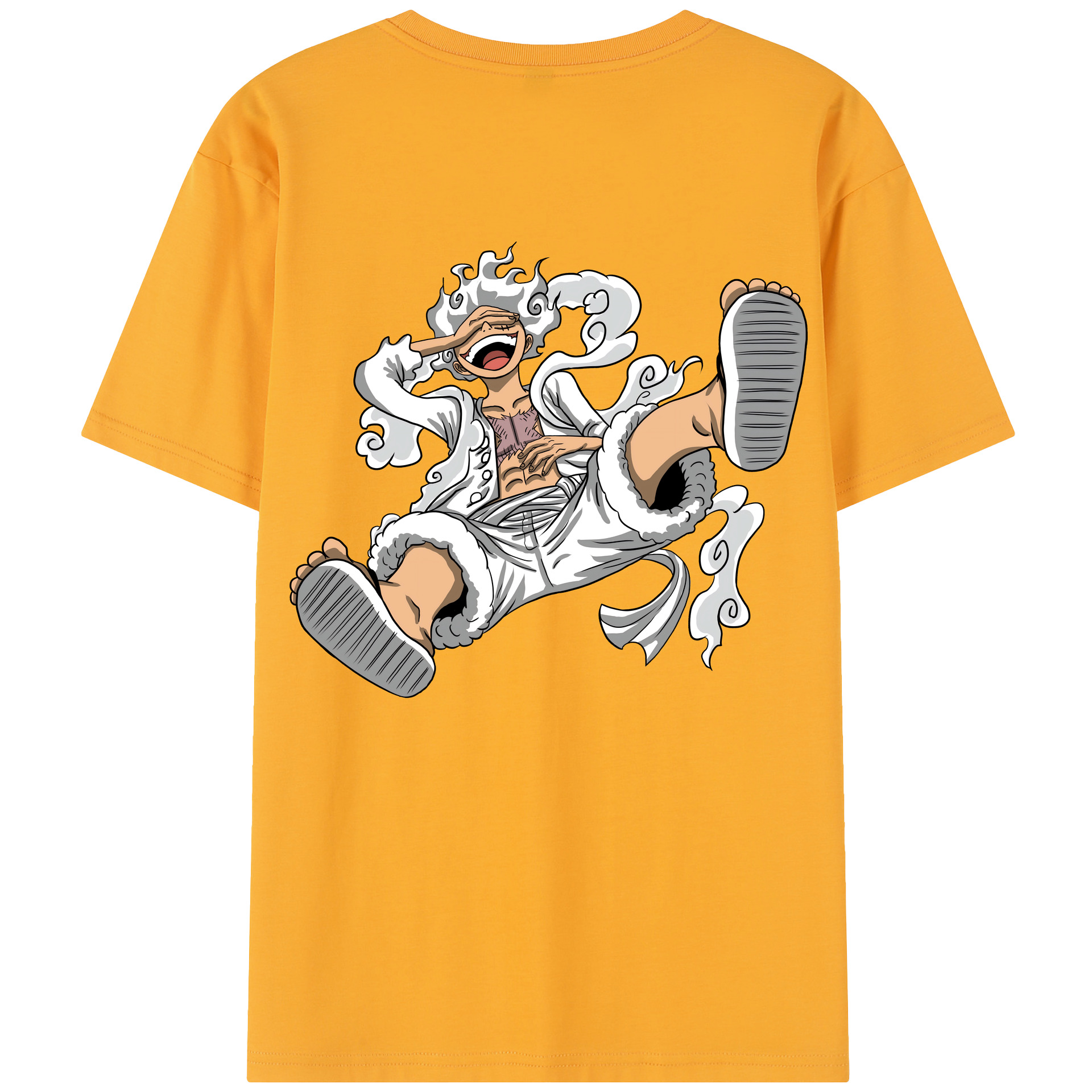 ワンピース モンキー・D・ルフィ ONE PIECE Monkey D. Luffy レディース半袖Tシャツ(バックプリント)