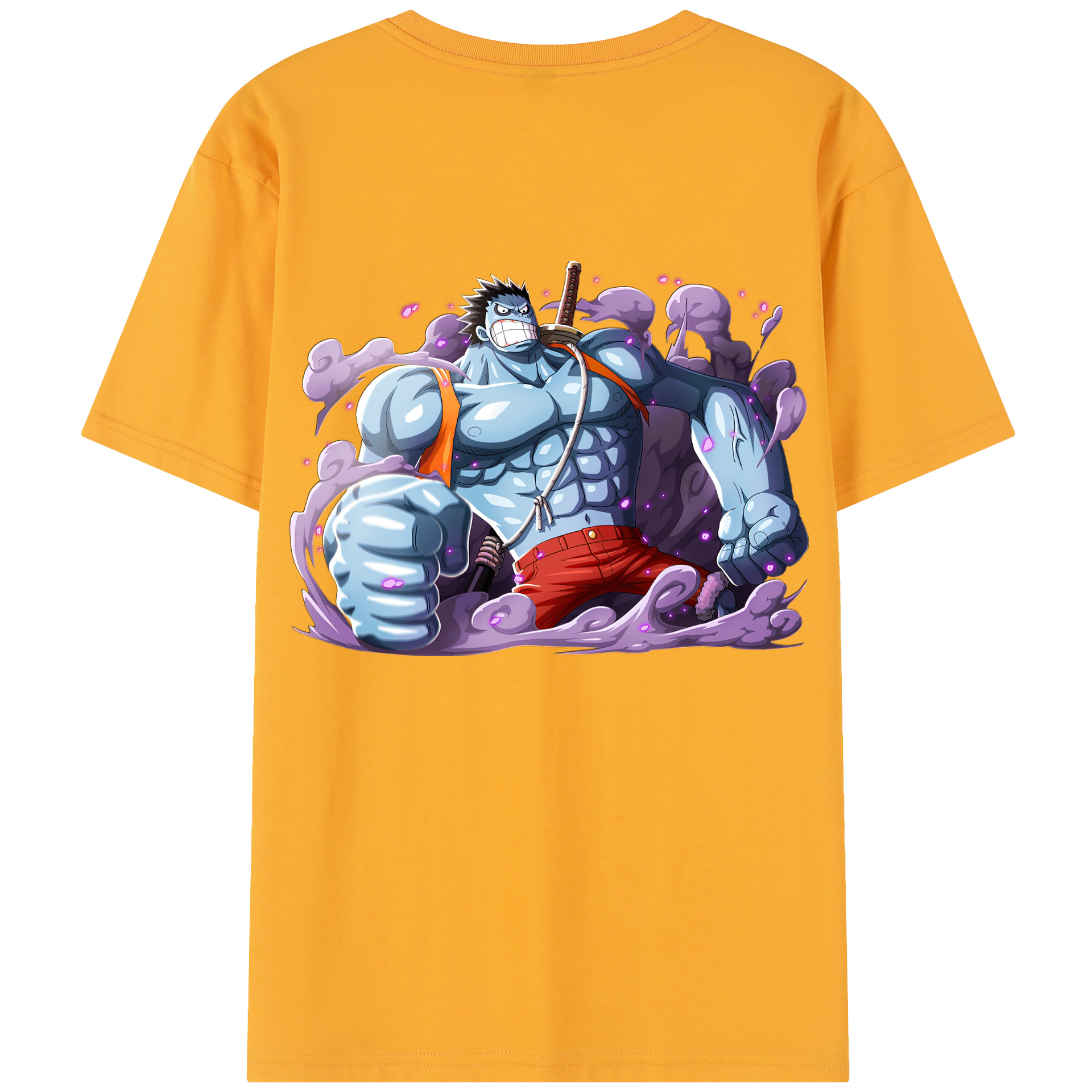 ワンピース モンキー・D・ルフィ ONE PIECE Monkey D. Luffy レディース半袖Tシャツ(バックプリント)