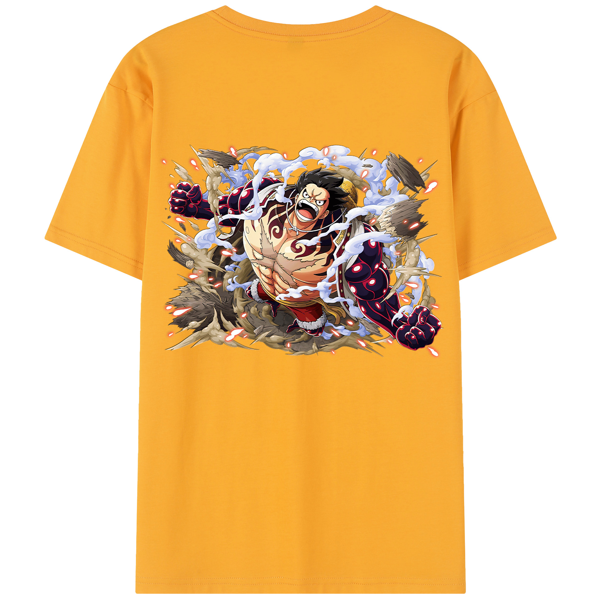 ワンピース モンキー・D・ルフィ ONE PIECE Monkey D. Luffy レディース半袖Tシャツ(バックプリント)
