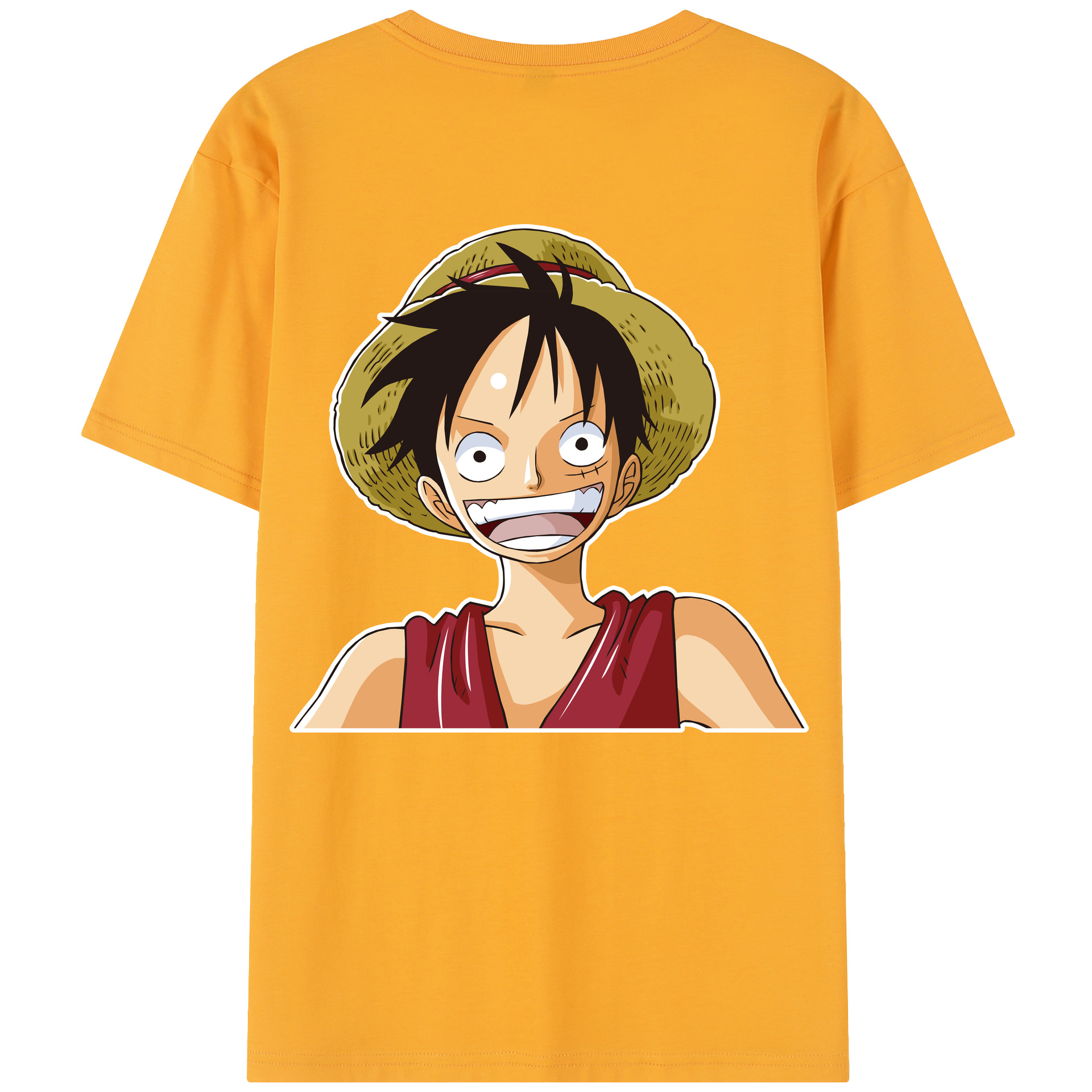 ワンピース モンキー・D・ルフィ ONE PIECE Monkey D. Luffy レディース半袖Tシャツ(バックプリント)