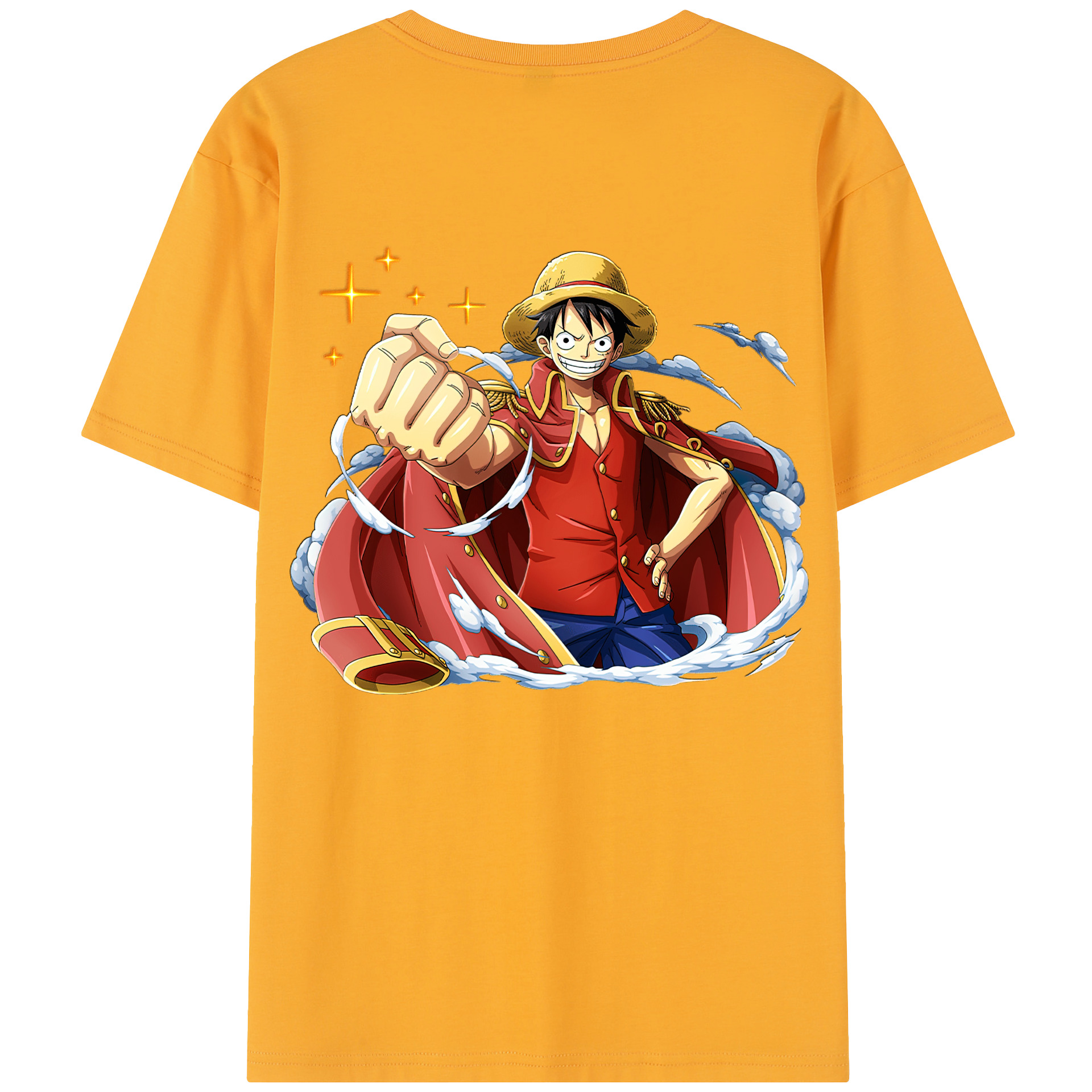 ワンピース モンキー・D・ルフィ ONE PIECE Monkey D. Luffy レディース半袖Tシャツ(バックプリント)