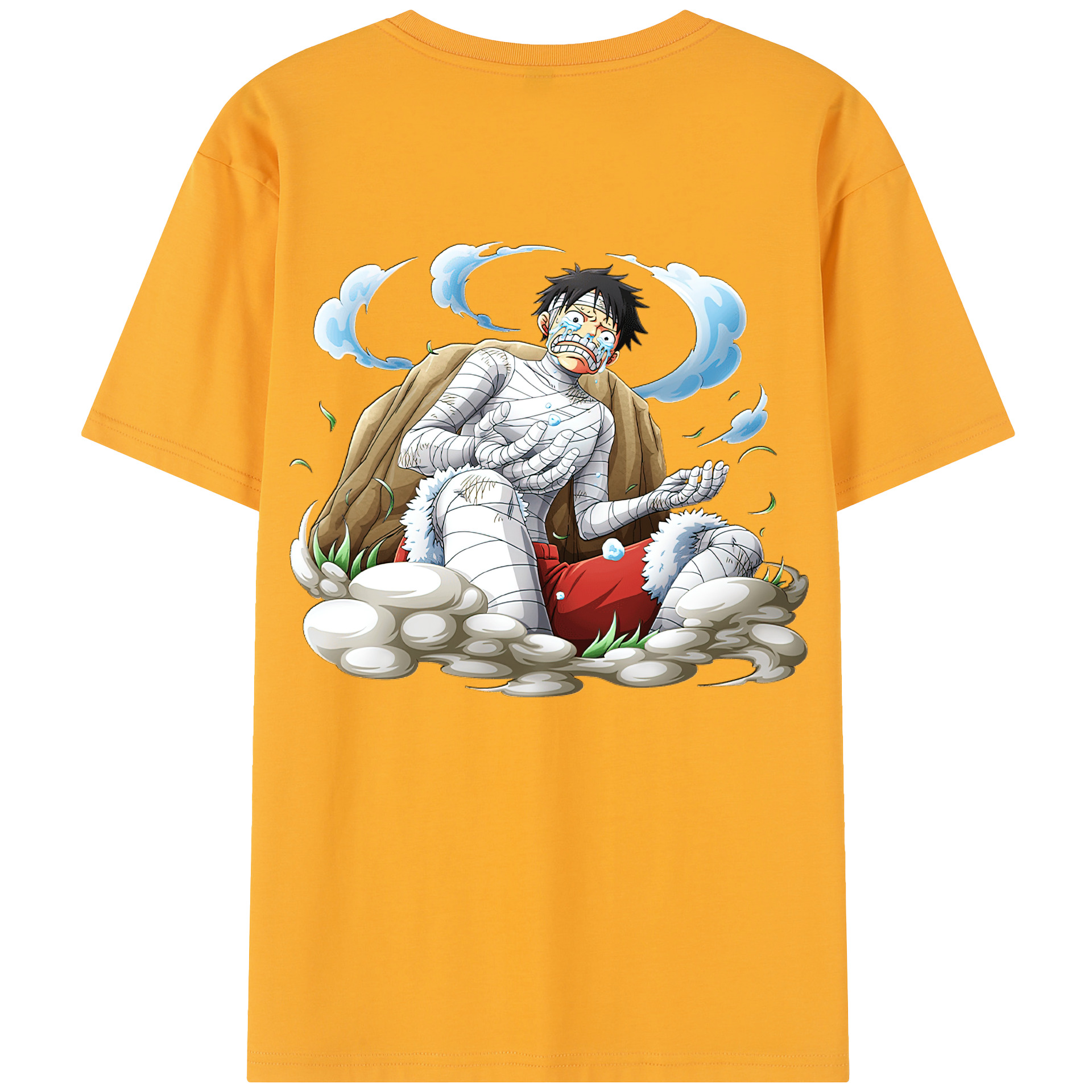 ワンピース モンキー・D・ルフィ ONE PIECE Monkey D. Luffy レディース半袖Tシャツ(バックプリント)