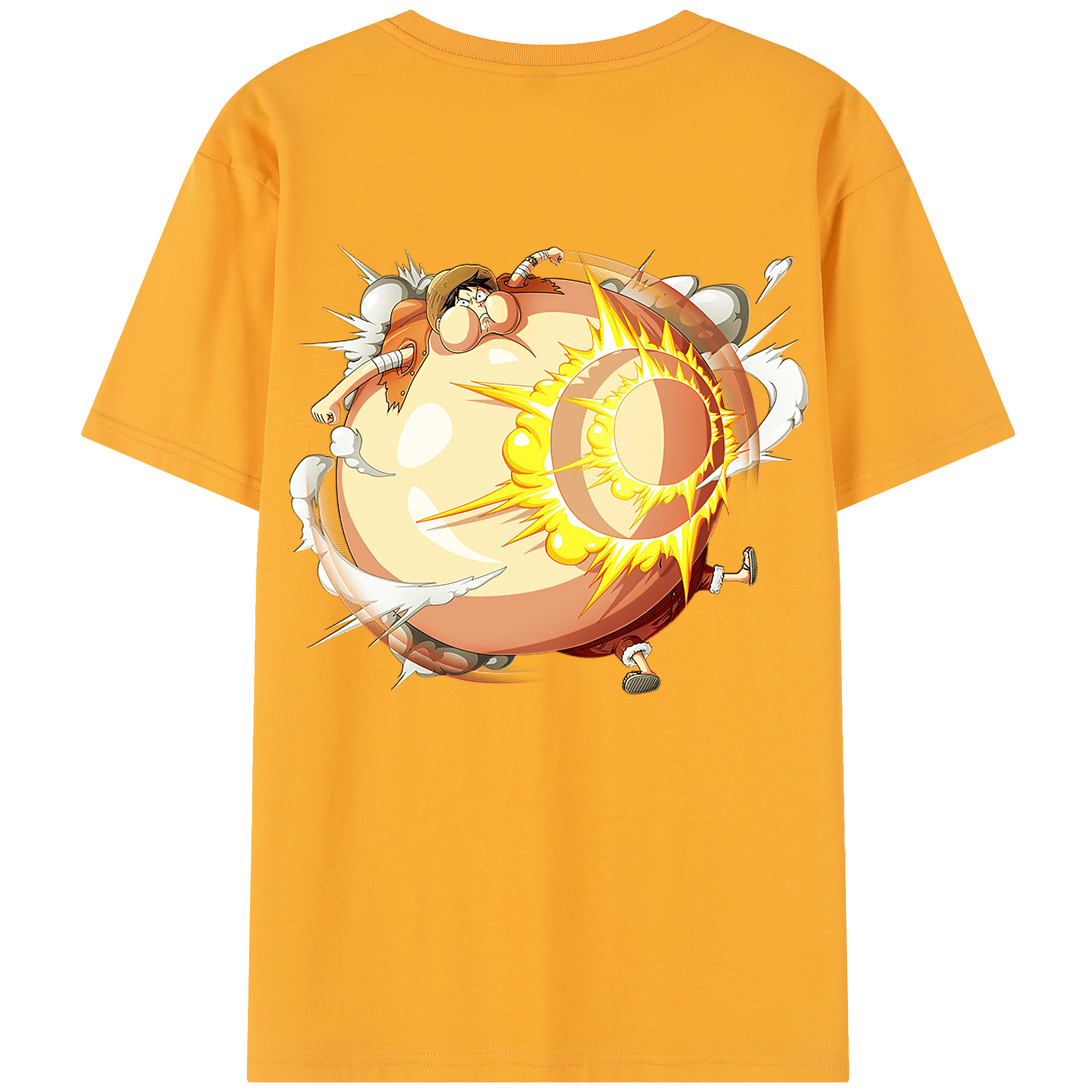 （画像用） ワンピース モンキー・D・ルフィ ONE PIECE Monkey D. Luffy レディース半袖Tシャツ(バックプリント)