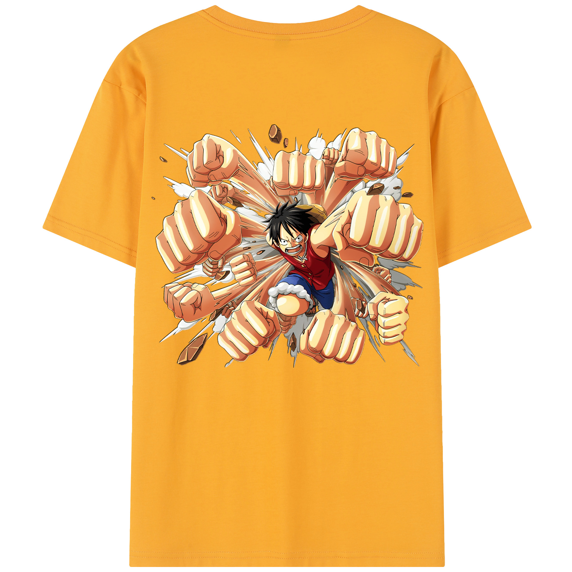 （画像用） ワンピース モンキー・D・ルフィ ONE PIECE Monkey D. Luffy レディース半袖Tシャツ(バックプリント)