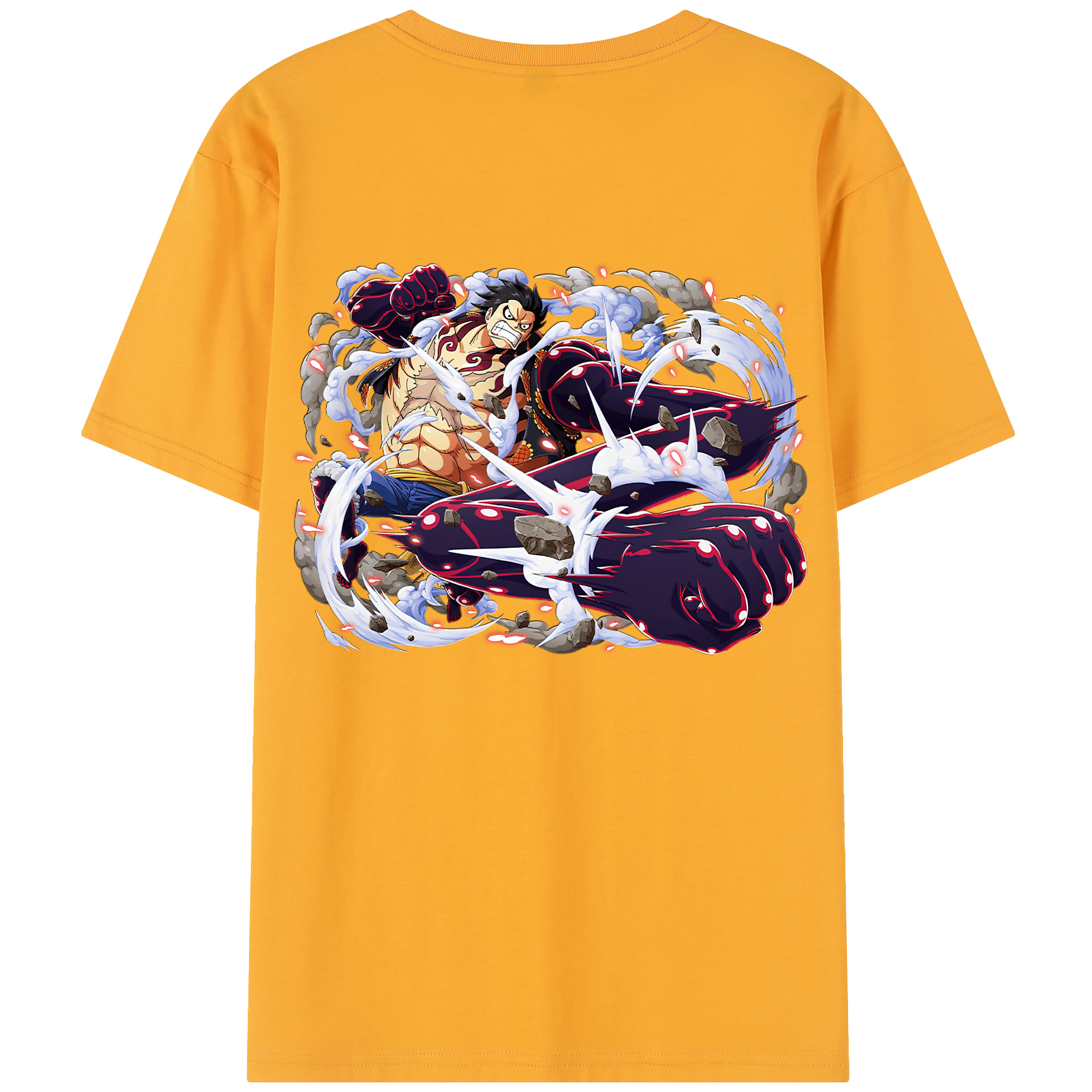 ワンピース モンキー・D・ルフィ ONE PIECE Monkey D. Luffy レディース半袖Tシャツ(バックプリント)