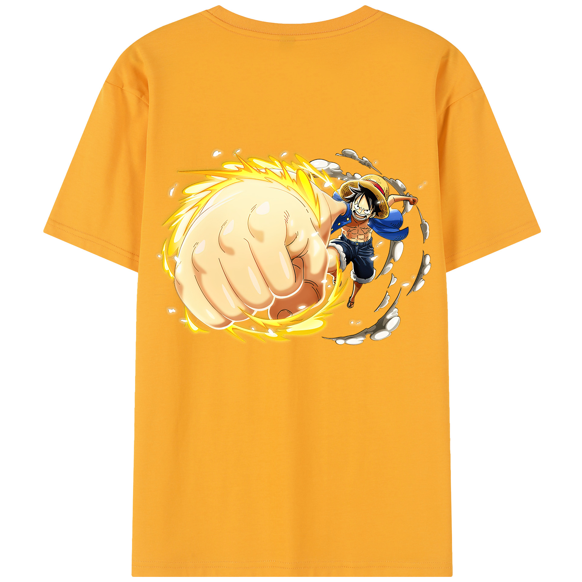 （画像用） ワンピース モンキー・D・ルフィ ONE PIECE Monkey D. Luffy レディース半袖Tシャツ(バックプリント)