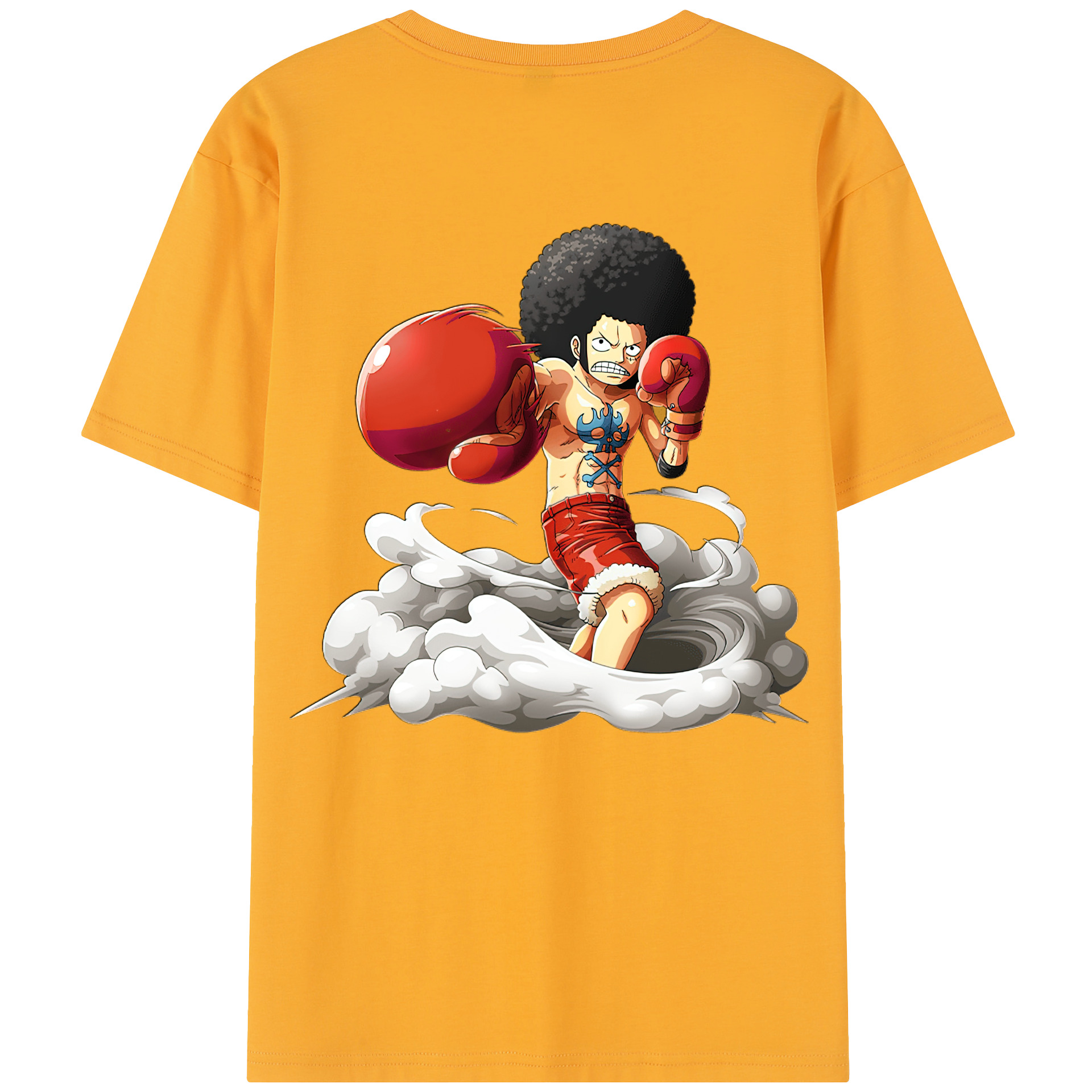 ワンピース モンキー・D・ルフィ ONE PIECE Monkey D. Luffy レディース半袖Tシャツ(バックプリント)
