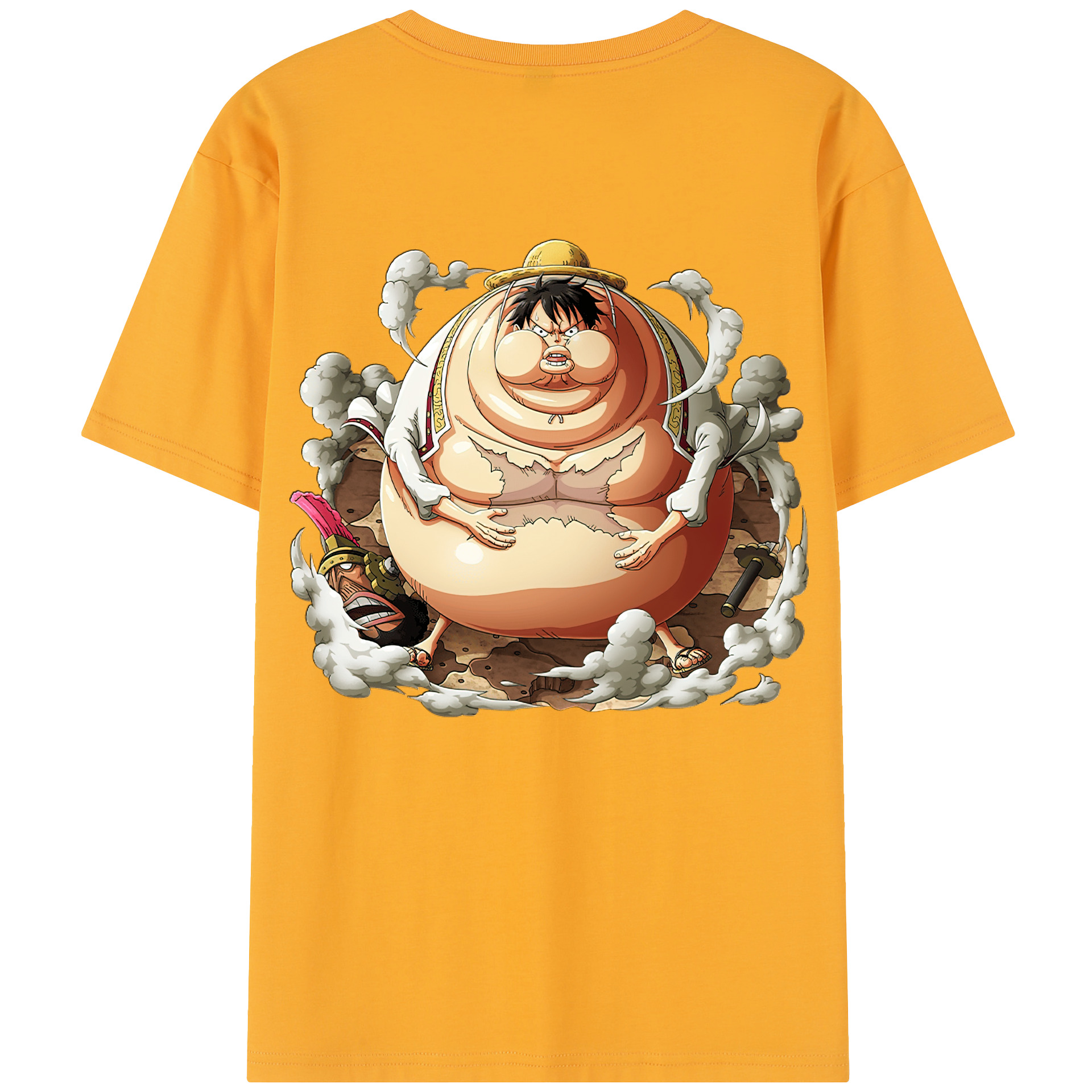 ワンピース モンキー・D・ルフィ ONE PIECE Monkey D. Luffy レディース半袖Tシャツ(バックプリント)