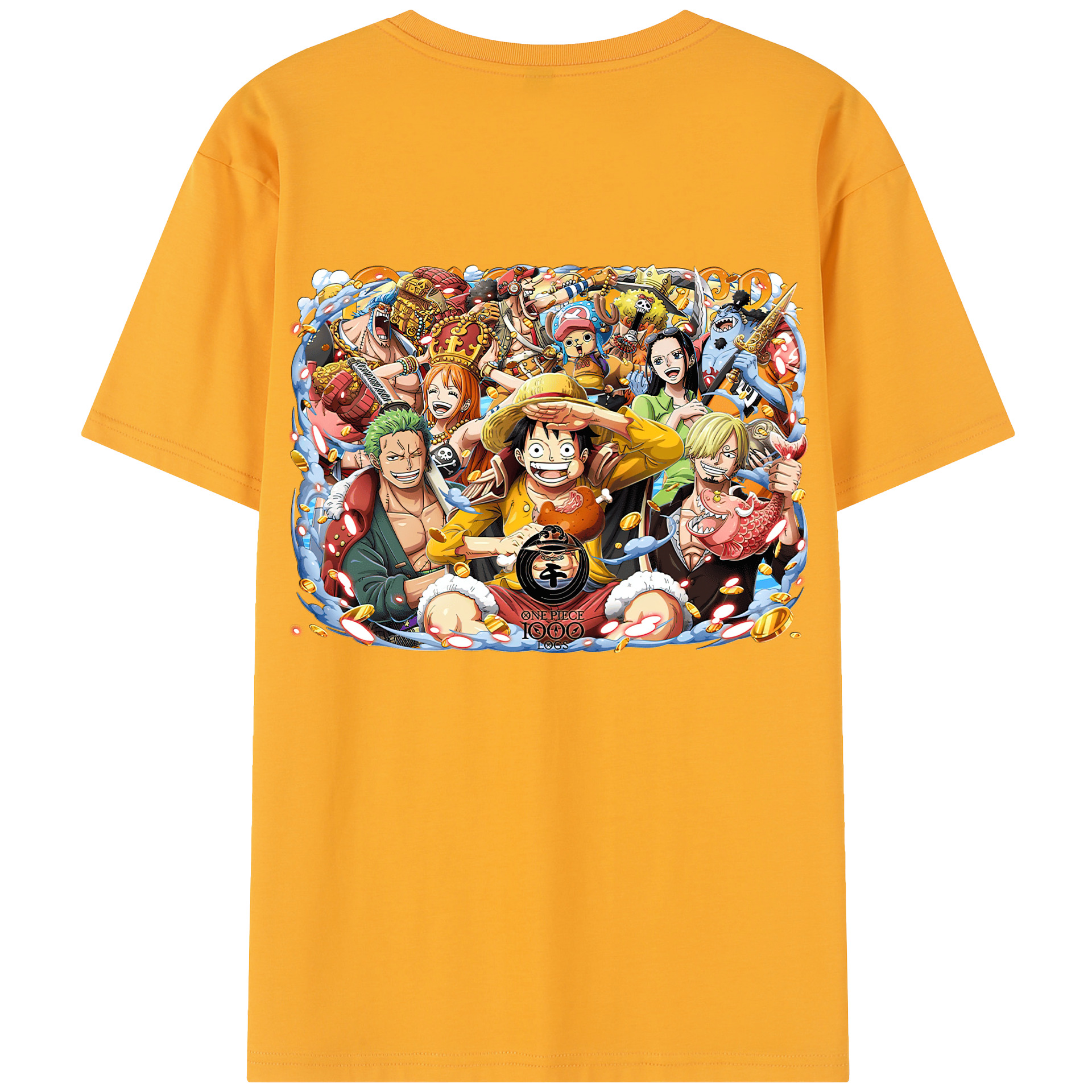 ワンピース モンキー・D・ルフィ ONE PIECE Monkey D. Luffy レディース半袖Tシャツ(バックプリント)
