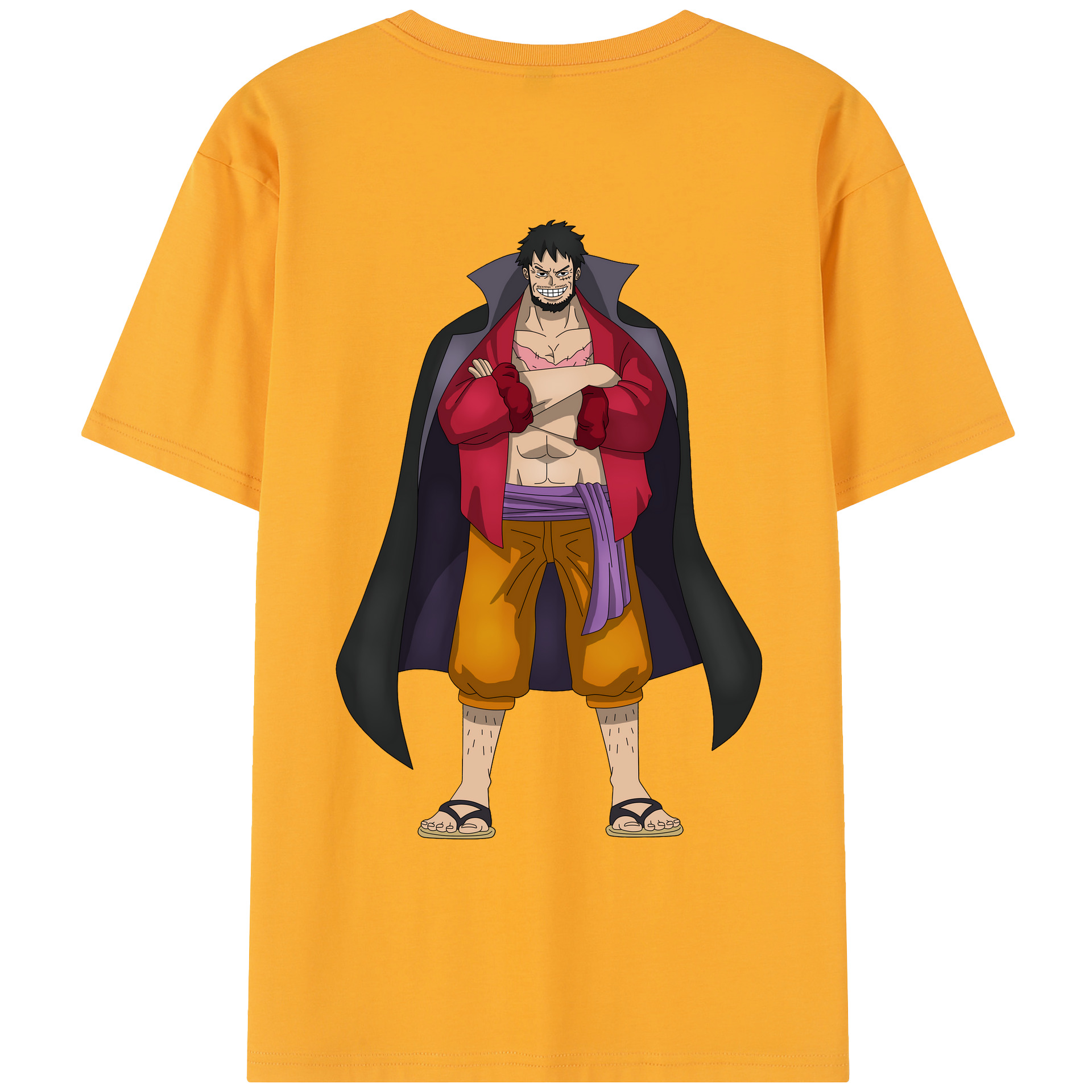 ワンピース モンキー・D・ルフィ ONE PIECE Monkey D. Luffy レディース半袖Tシャツ(バックプリント)