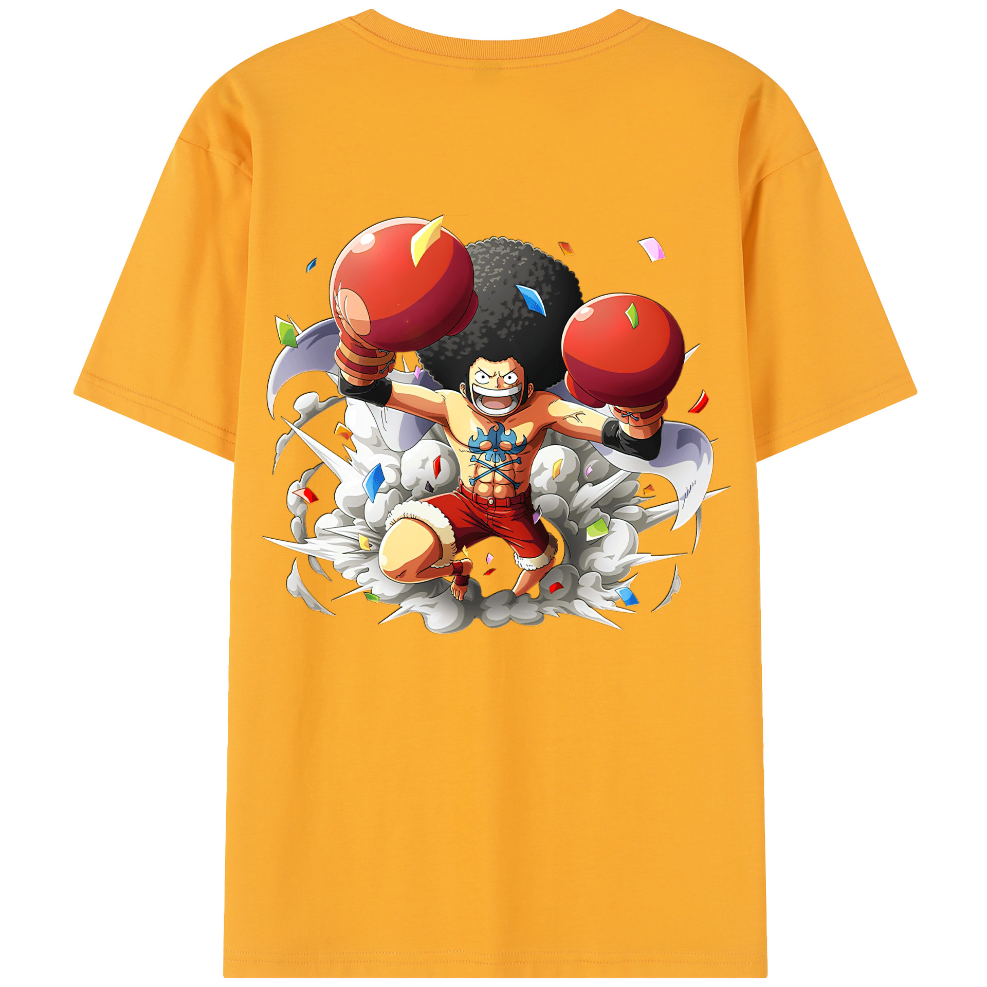 ワンピース モンキー・D・ルフィ ONE PIECE Monkey D. Luffy レディース半袖Tシャツ(バックプリント)