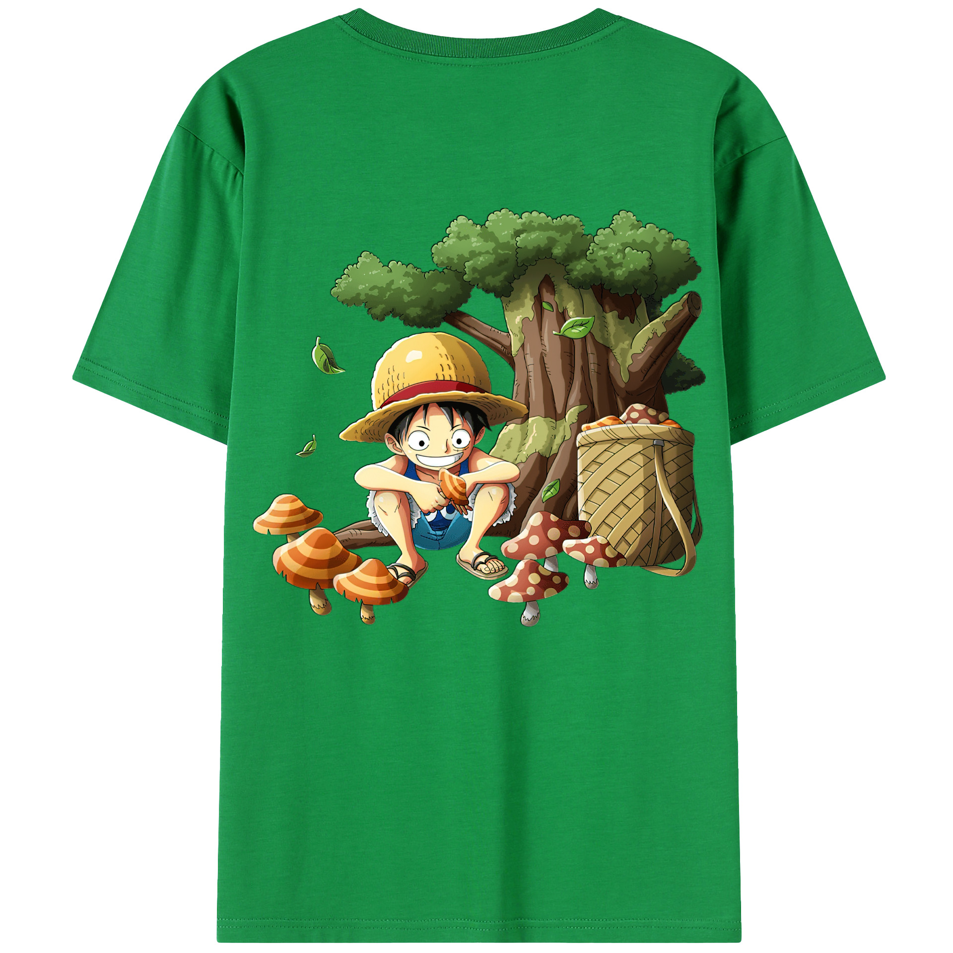 （画像用） ワンピース モンキー・D・ルフィ ONE PIECE Monkey D. Luffy レディース半袖Tシャツ(バックプリント)