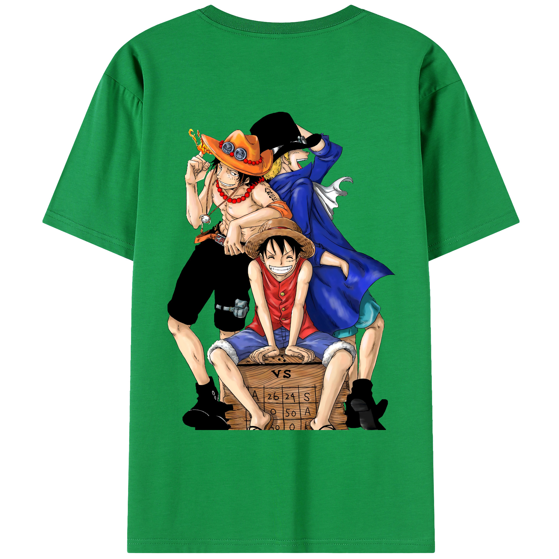 ワンピース モンキー・D・ルフィ ONE PIECE Monkey D. Luffy レディース半袖Tシャツ(バックプリント)