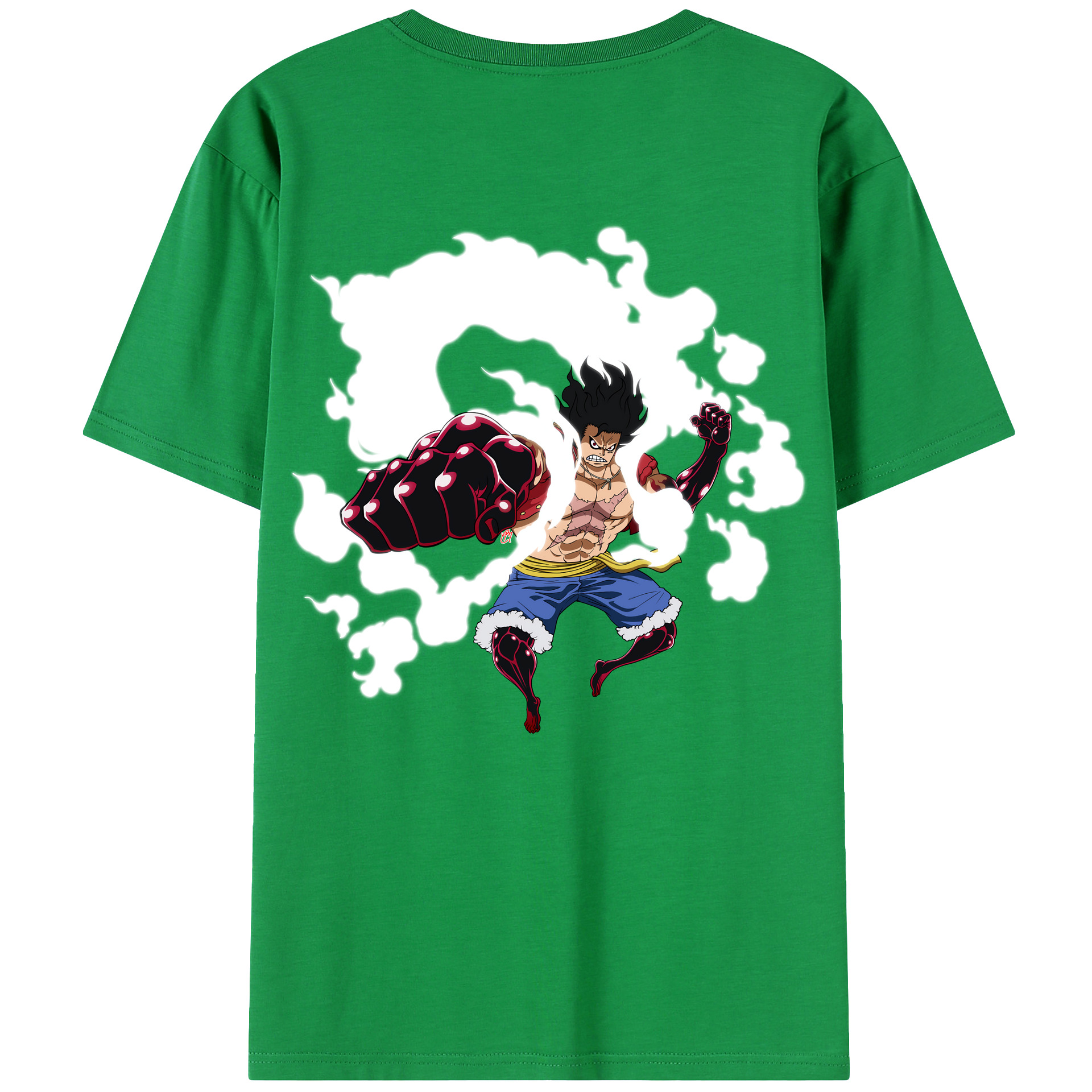 ワンピース モンキー・D・ルフィ ONE PIECE Monkey D. Luffy レディース半袖Tシャツ(バックプリント)