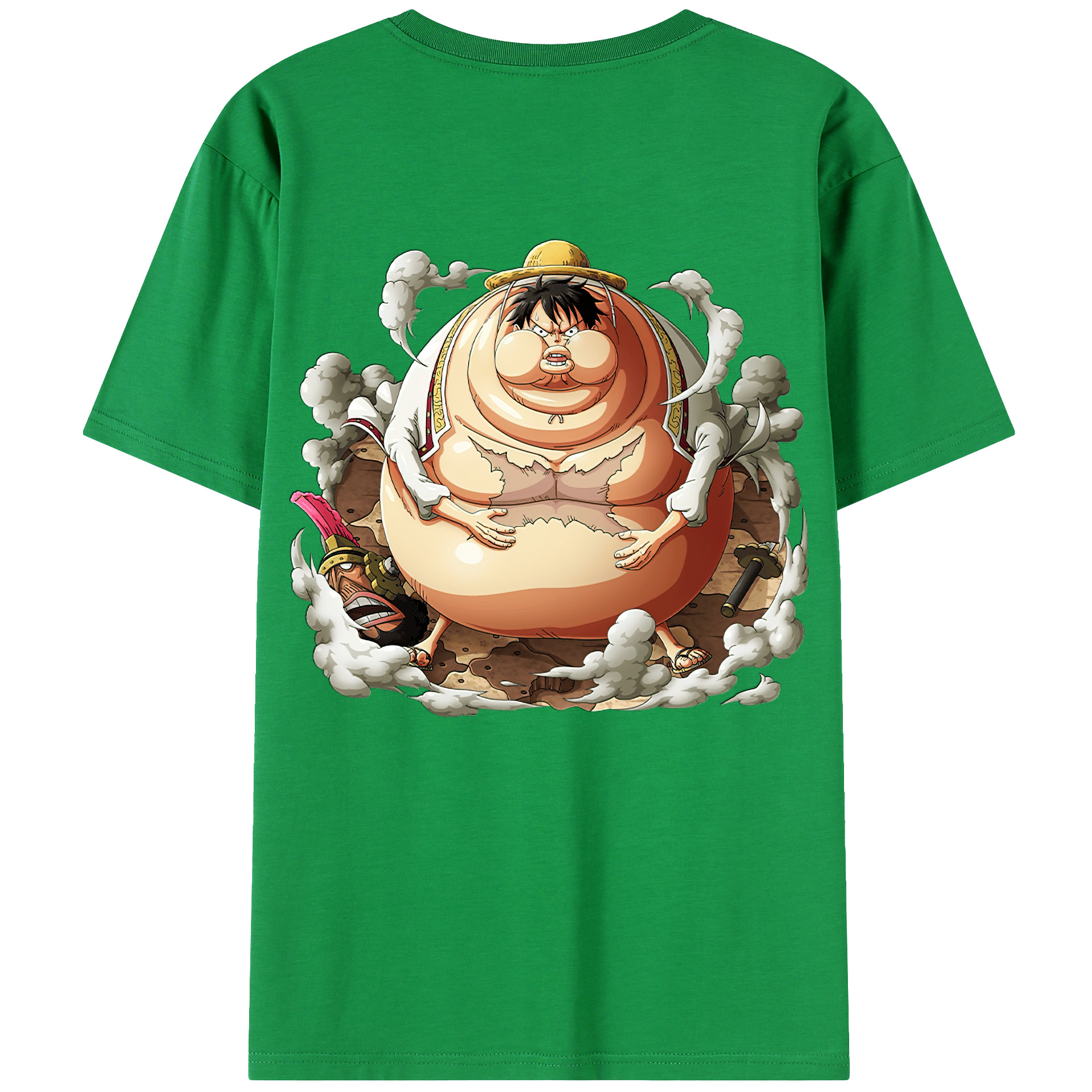 ワンピース モンキー・D・ルフィ ONE PIECE Monkey D. Luffy レディース半袖Tシャツ(バックプリント)