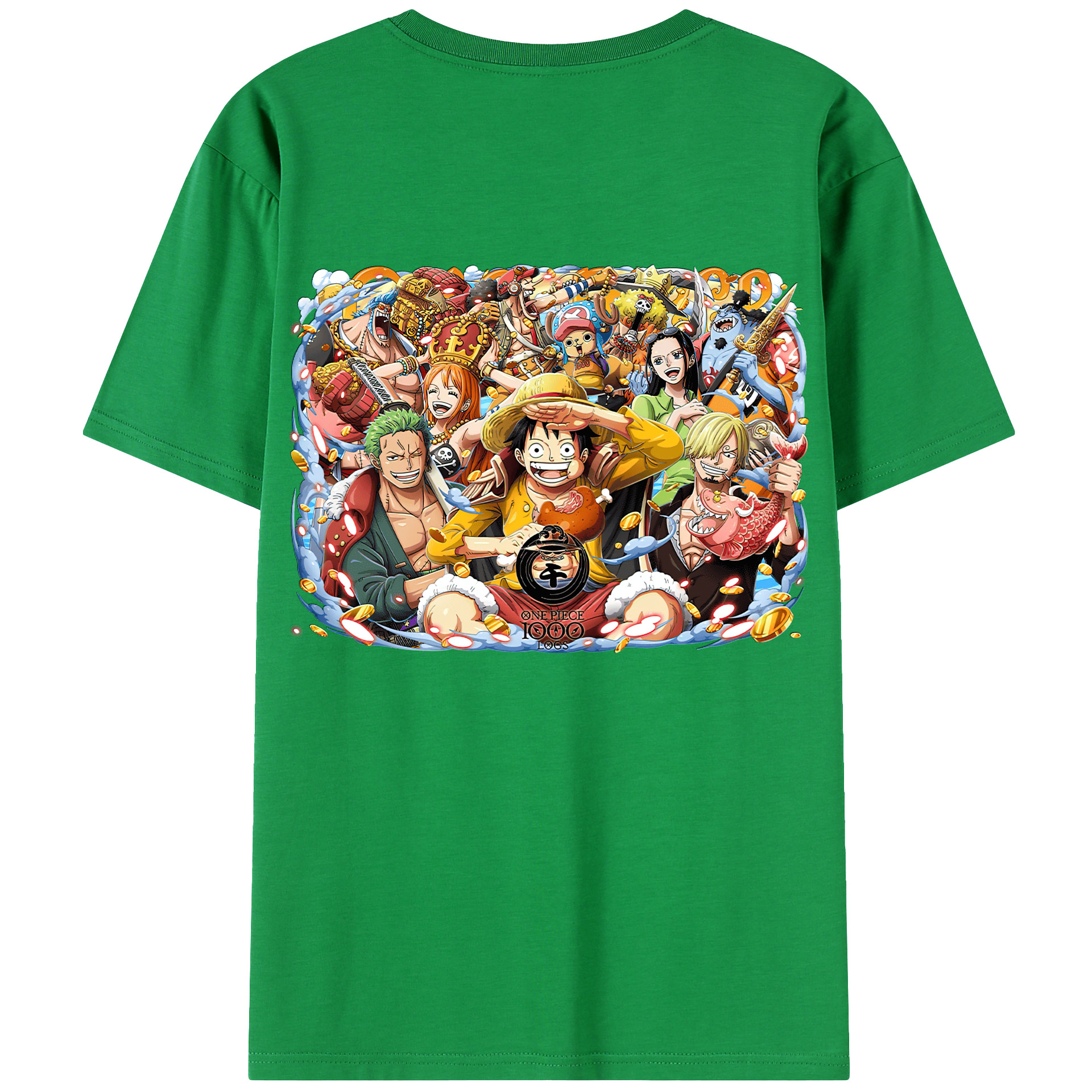 ワンピース モンキー・D・ルフィ ONE PIECE Monkey D. Luffy レディース半袖Tシャツ(バックプリント)
