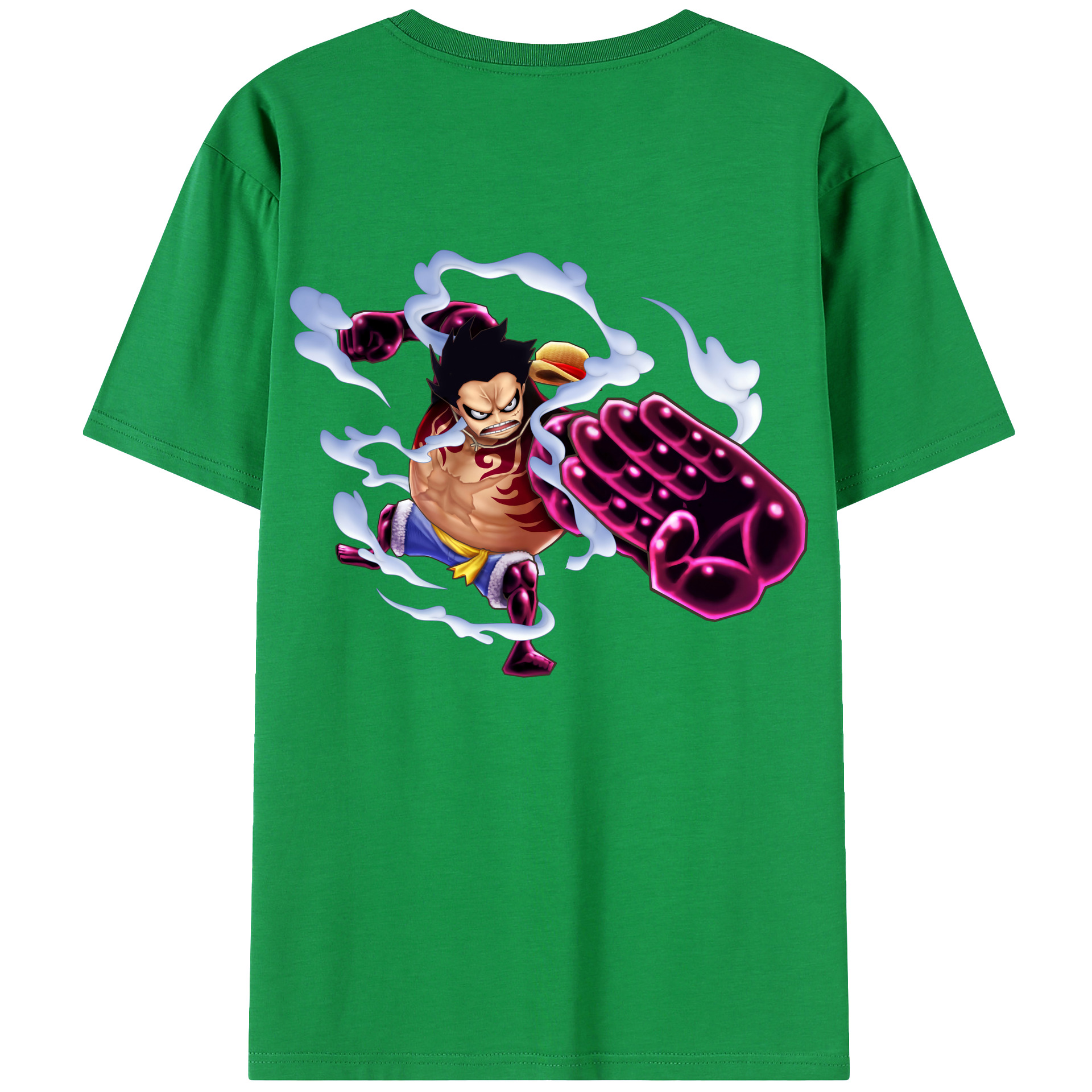 ワンピース モンキー・D・ルフィ ONE PIECE Monkey D. Luffy レディース半袖Tシャツ(バックプリント)