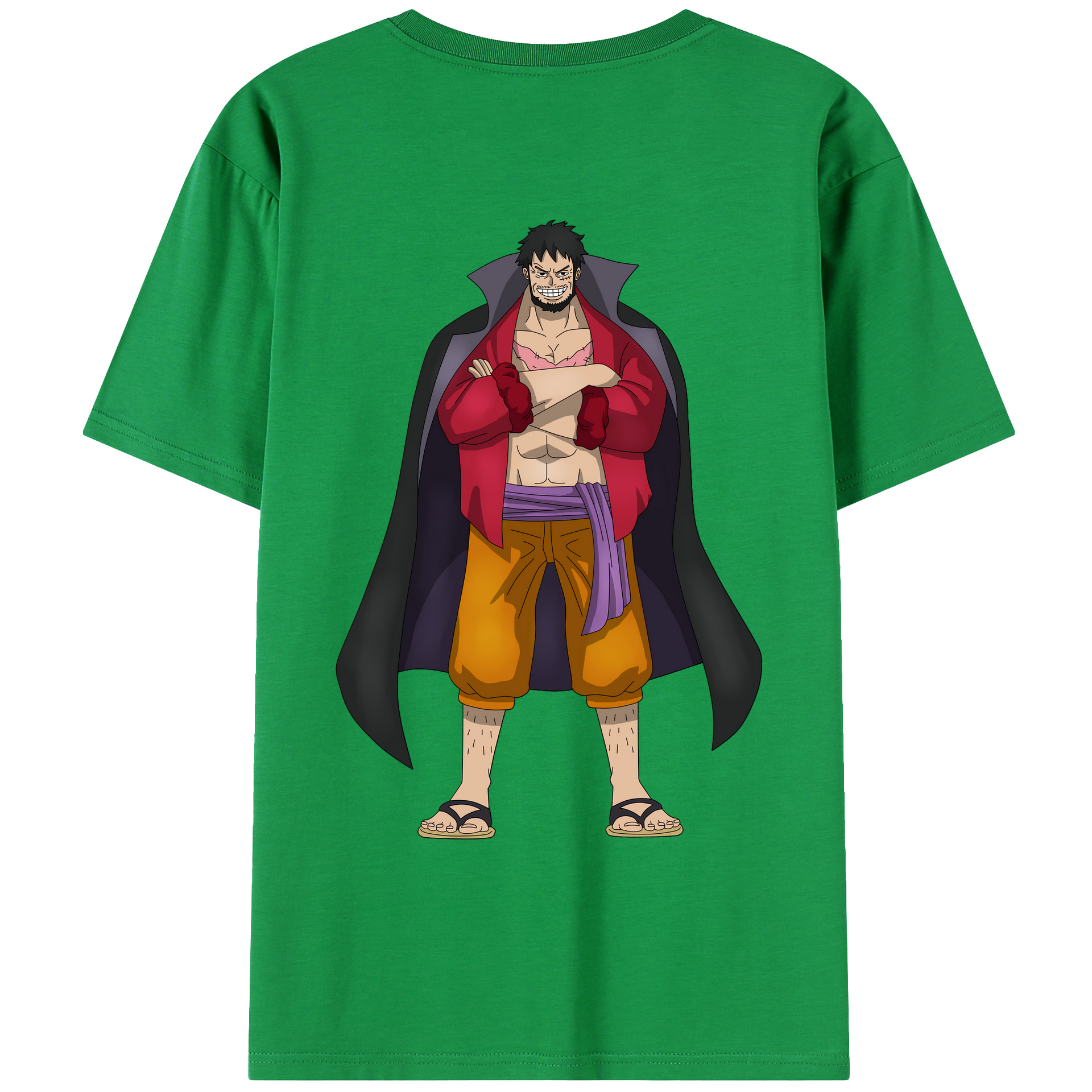 ワンピース モンキー・D・ルフィ ONE PIECE Monkey D. Luffy レディース半袖Tシャツ(バックプリント)